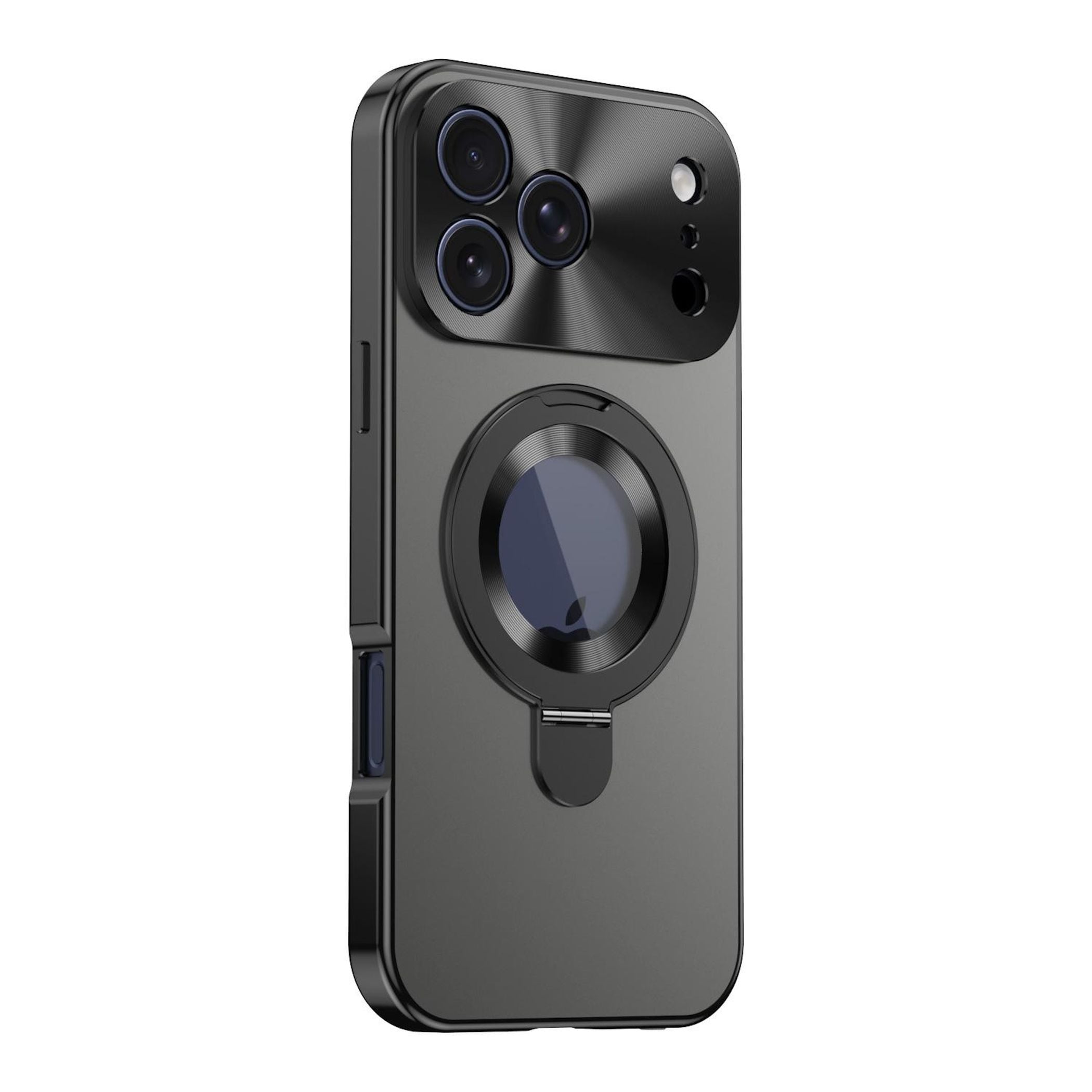 F&uuml;r Apple iPhone 17 Pro Max Privacy Metall MagSafe H&uuml;lle Schwarz - Bild 1