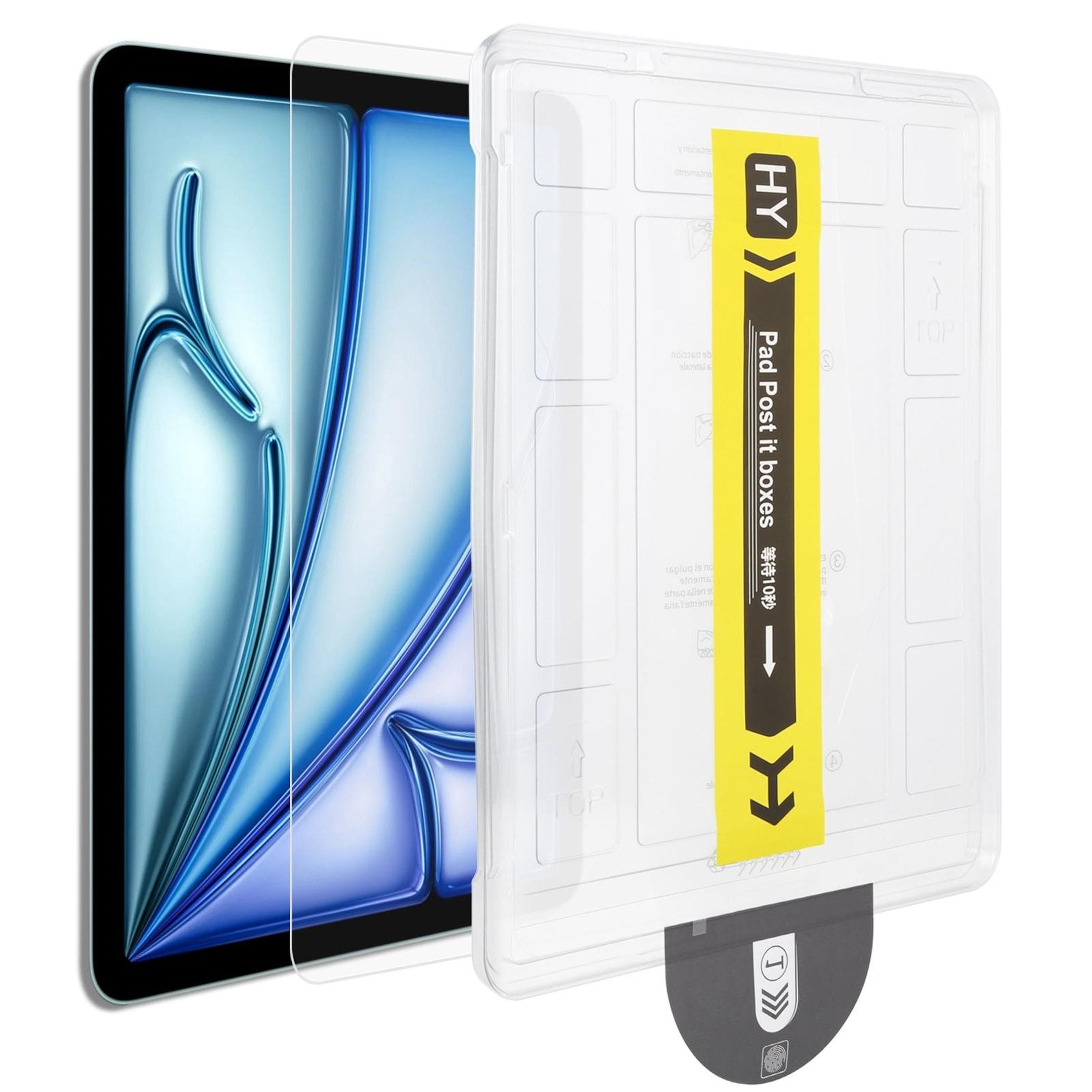 F&uuml;r Apple iPad Pro 11 2025 / 2024 Easy Install 9H Schutzglas HD Klar - Bild 1