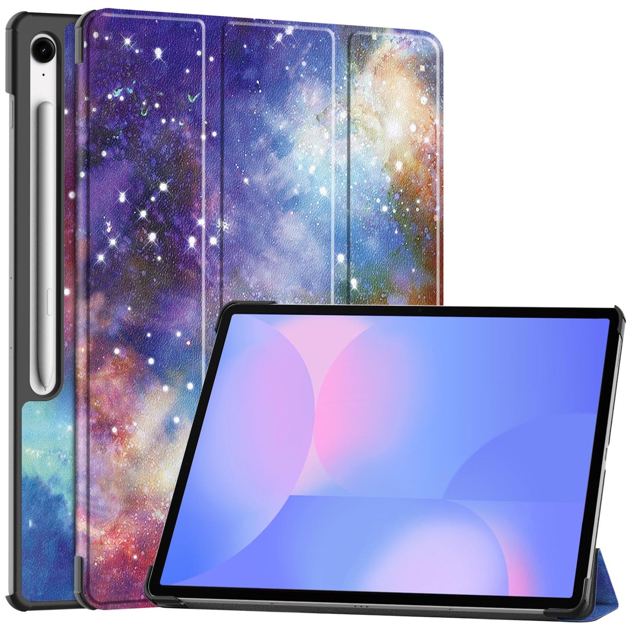 F&uuml;r Samsung Galaxy Tab S10 FE Plus 3folt Wake UP H&uuml;lle Milchstra&szlig;e - Bild 1