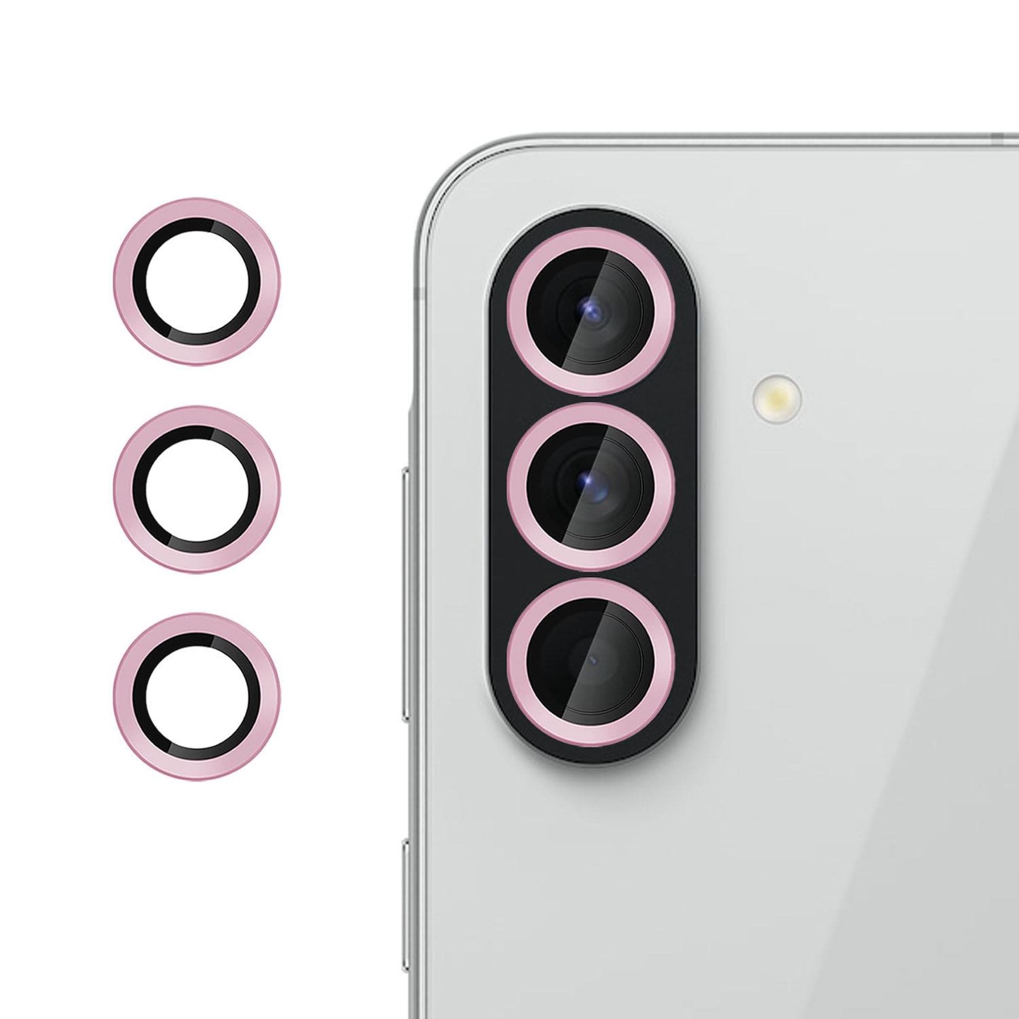 F&uuml;r Samsung Galaxy A37 / A57 5G Kalebol 9H Kamera Schutzglas Rosa - Bild 1