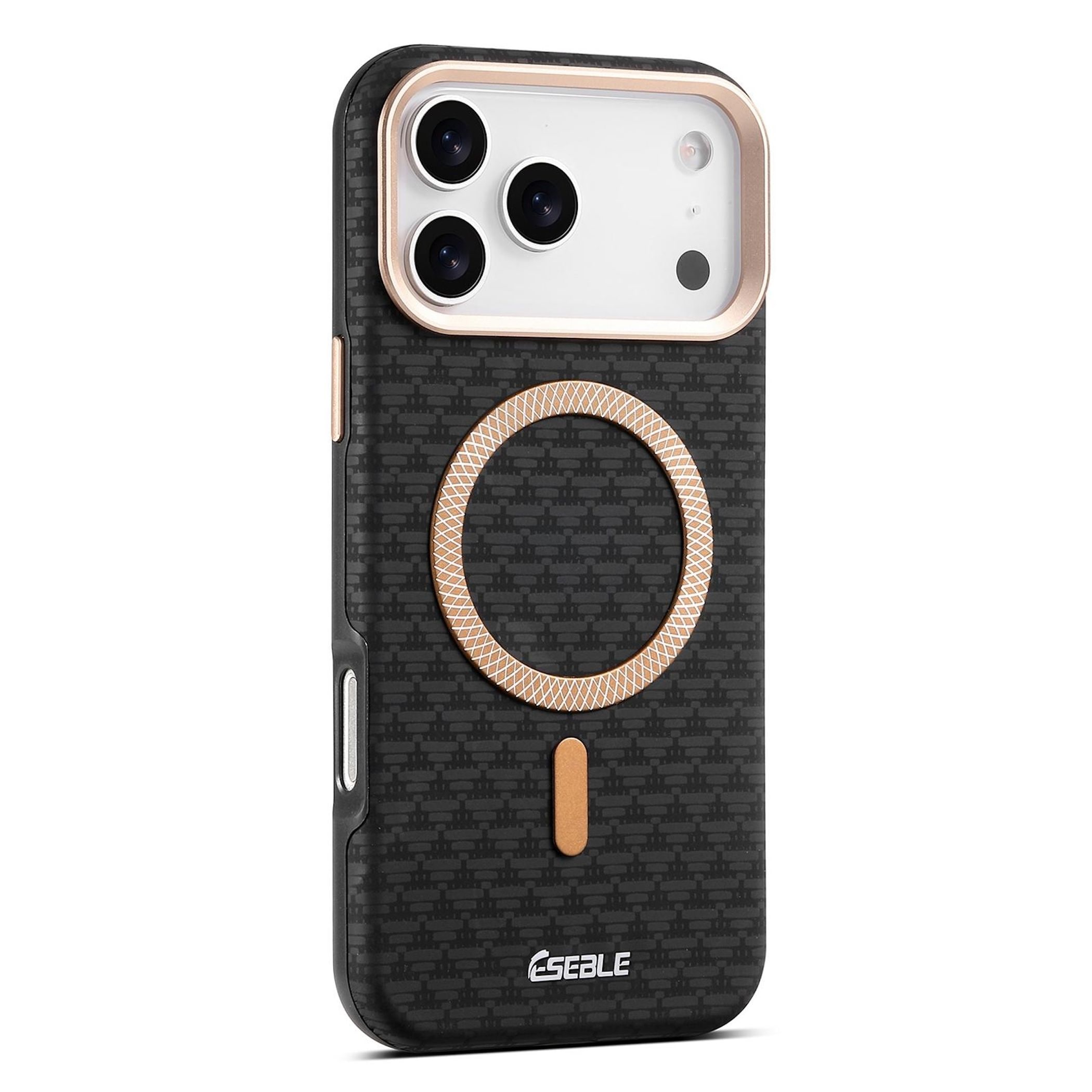 F&uuml;r Apple iPhone 17 Pro ESEBLE Kunstleder TPU Magnet H&uuml;lle Schwarz - Bild 1