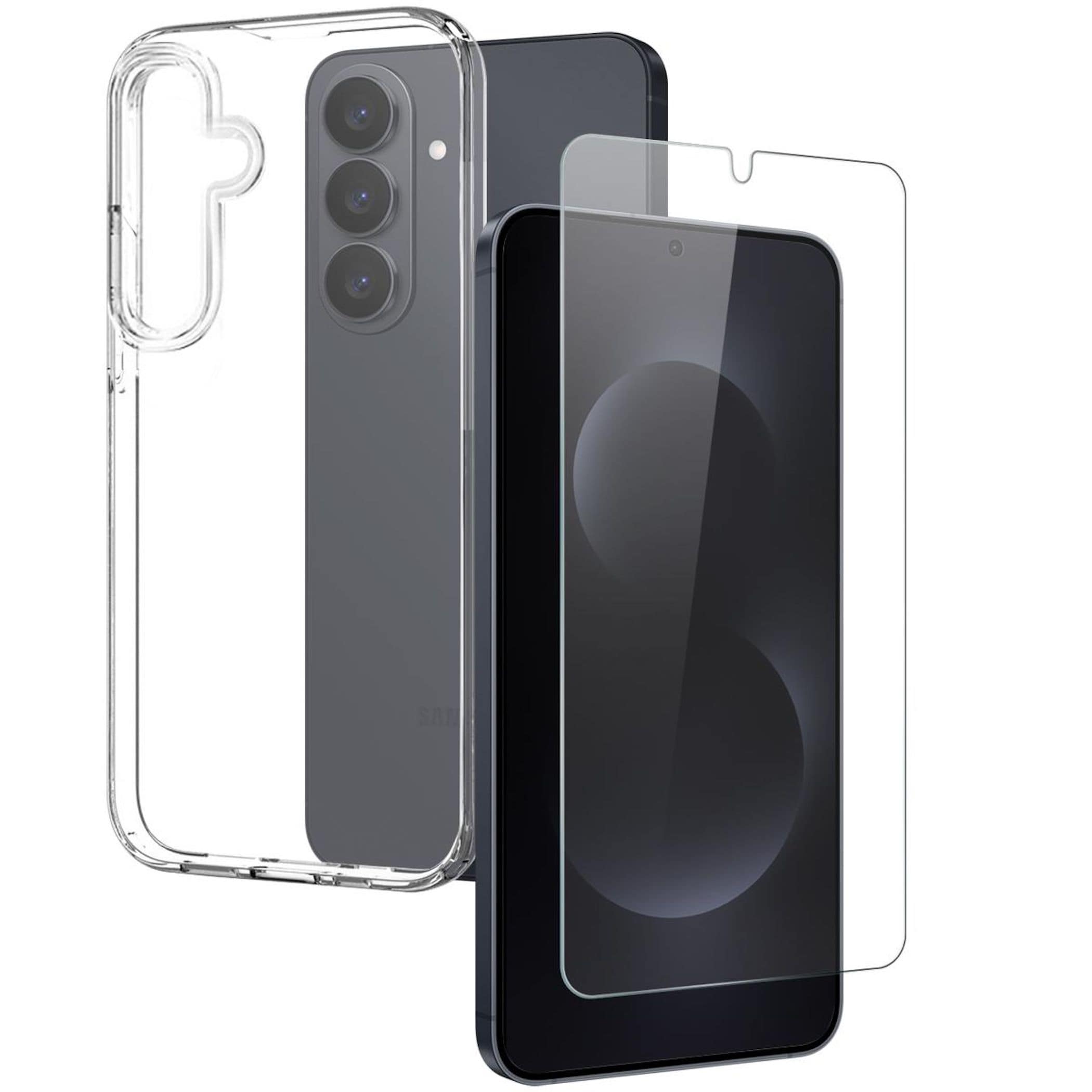 F&uuml;r Samsung Galaxy S26 2 in 1 TPU Schutz H&uuml;lle + 9H Glas Transparent - Bild 1