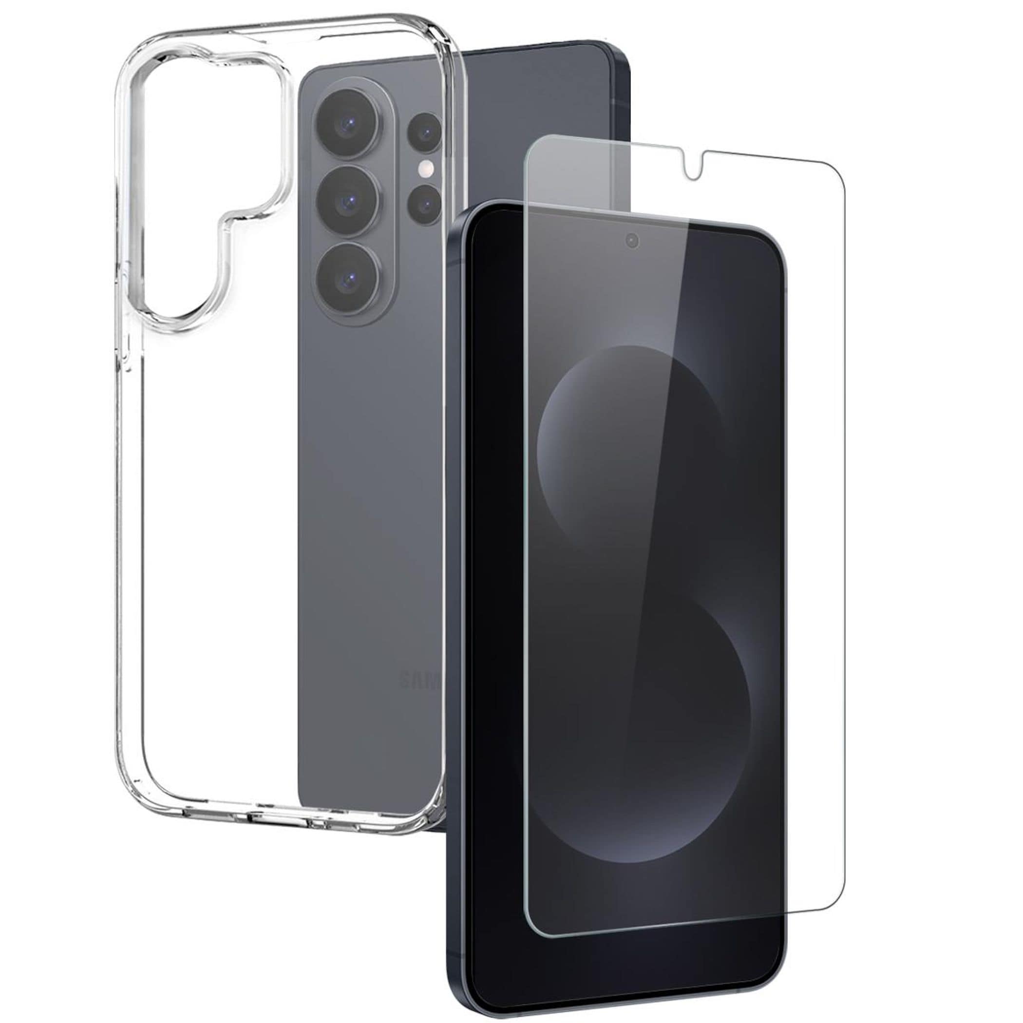 F&uuml;r Samsung Galaxy S26 Ultra TPU Schutz H&uuml;lle + 9H Glas Transparent - Bild 1