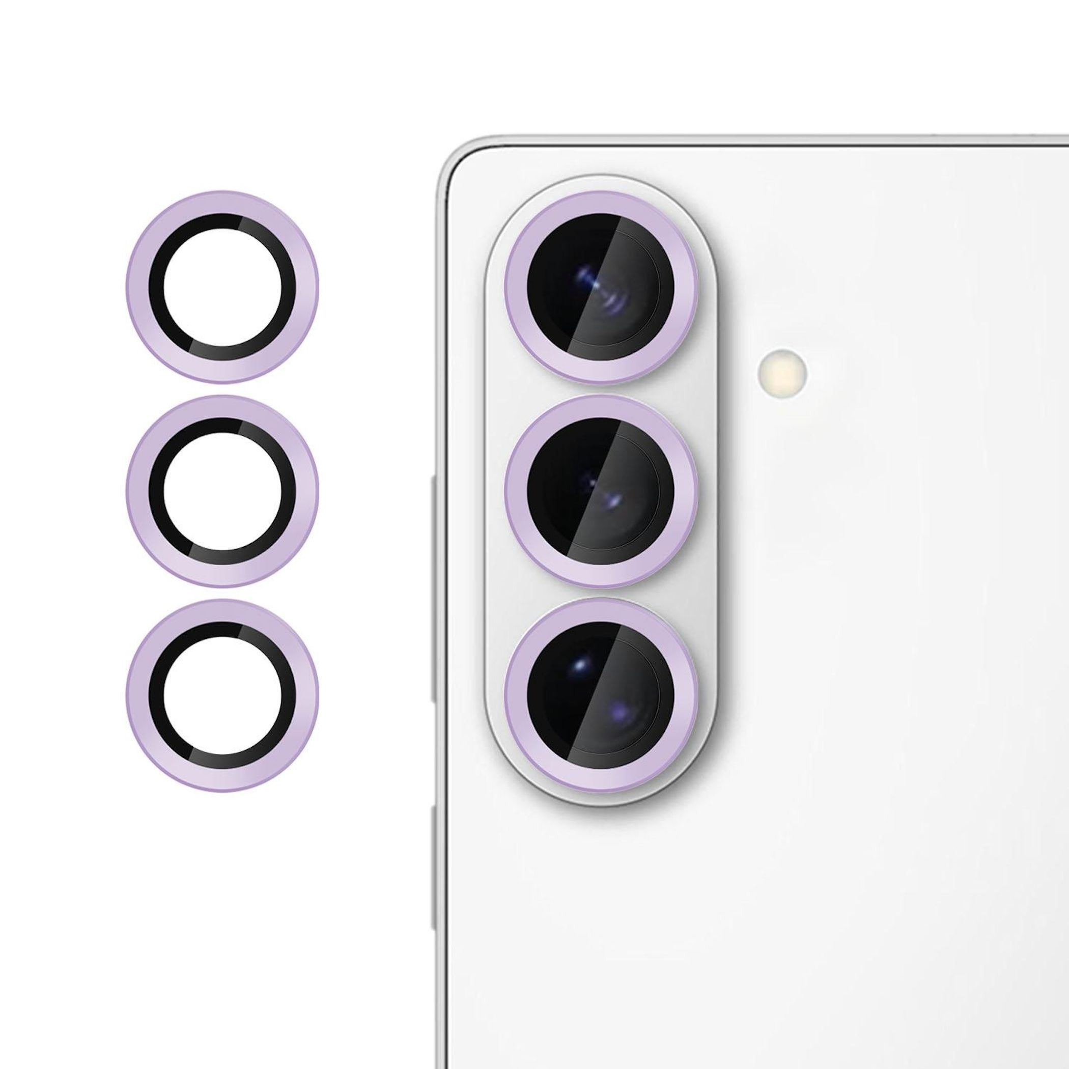 F&uuml;r Samsung Galaxy S26 5G Kalebol 9H Kamera Schutzglas D&uuml;nn Lila - Bild 1