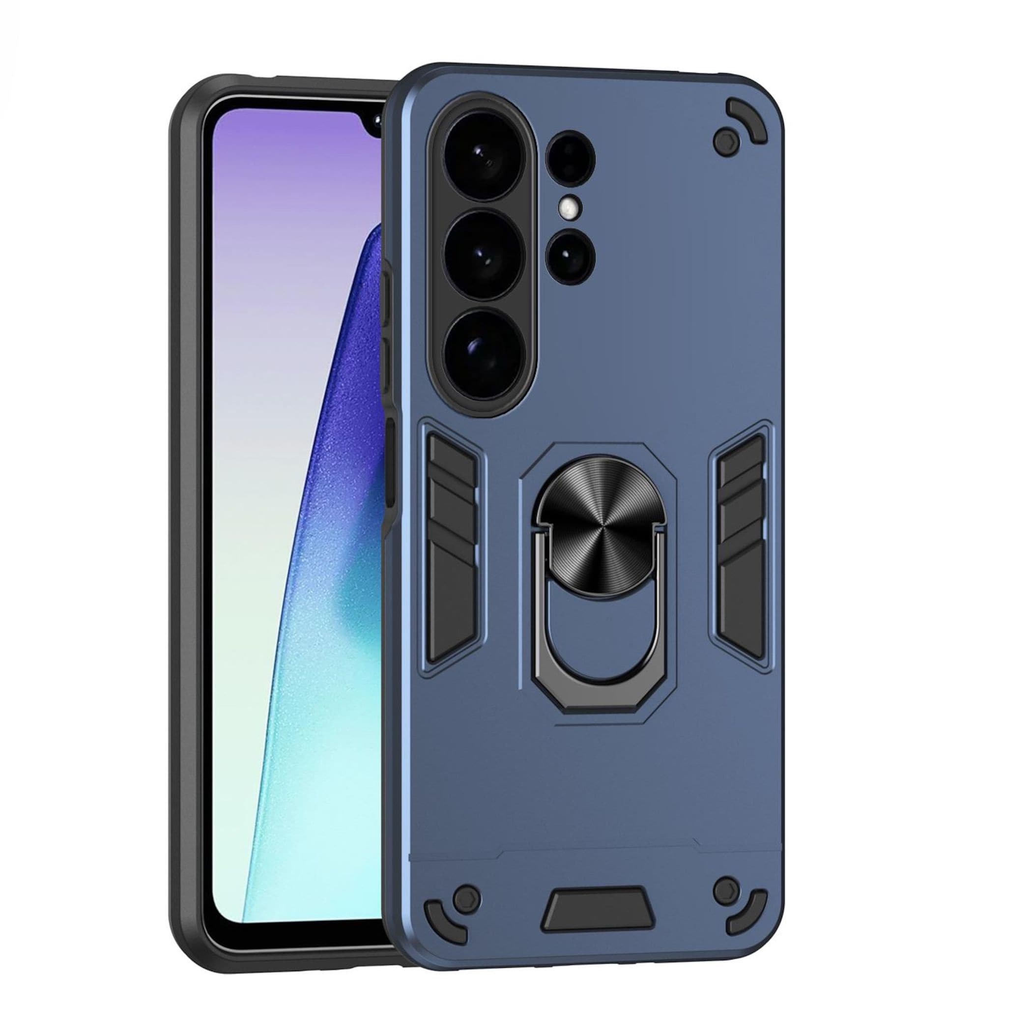 F&uuml;r Samsung Galaxy S26 Ultra 5G Armor Magnet Ring Halter H&uuml;lle Blau - Bild 1