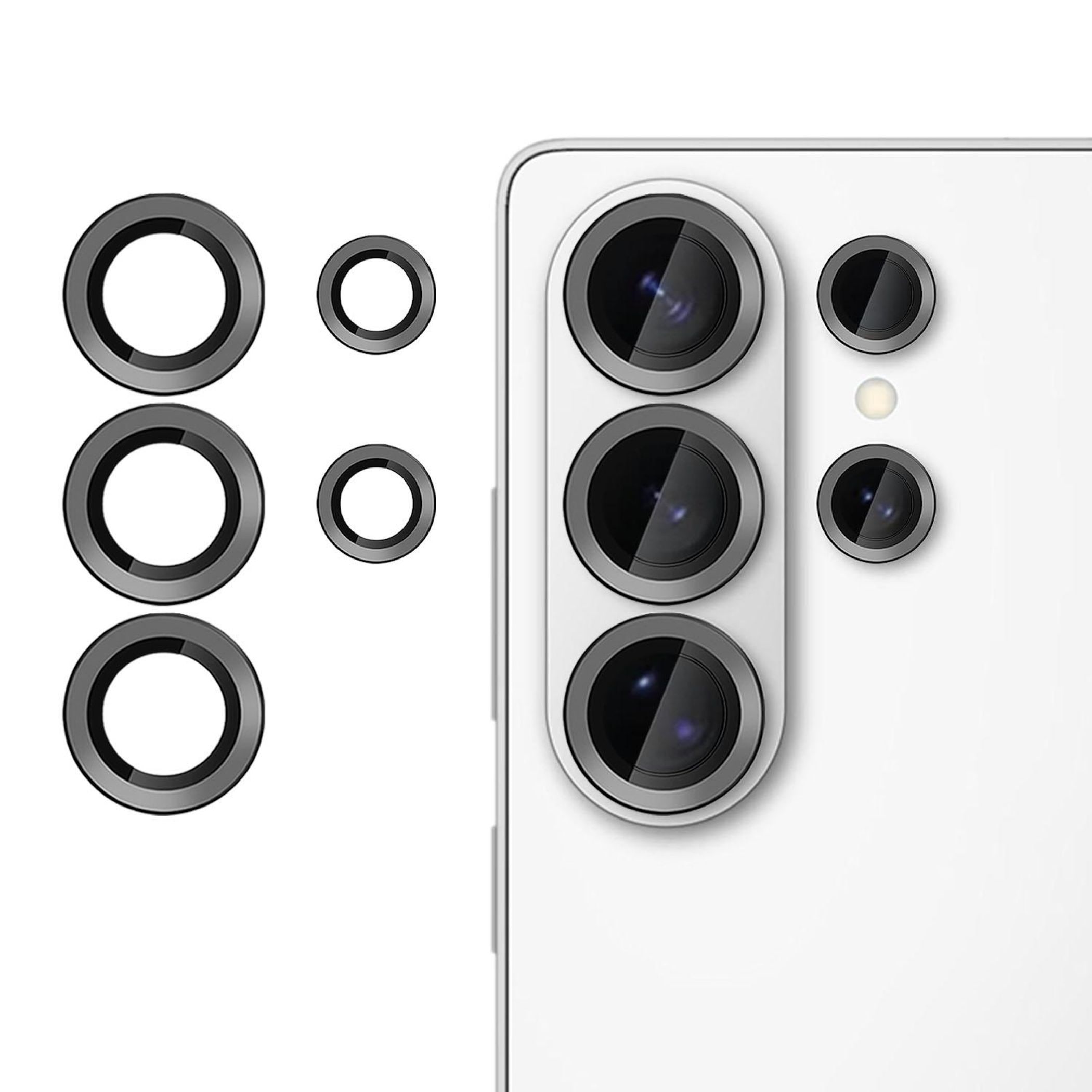 F&uuml;r Samsung Galaxy S26 Ultra Kalebol 9H Kamera Schutzglas D&uuml;nn Schwarz - Bild 1