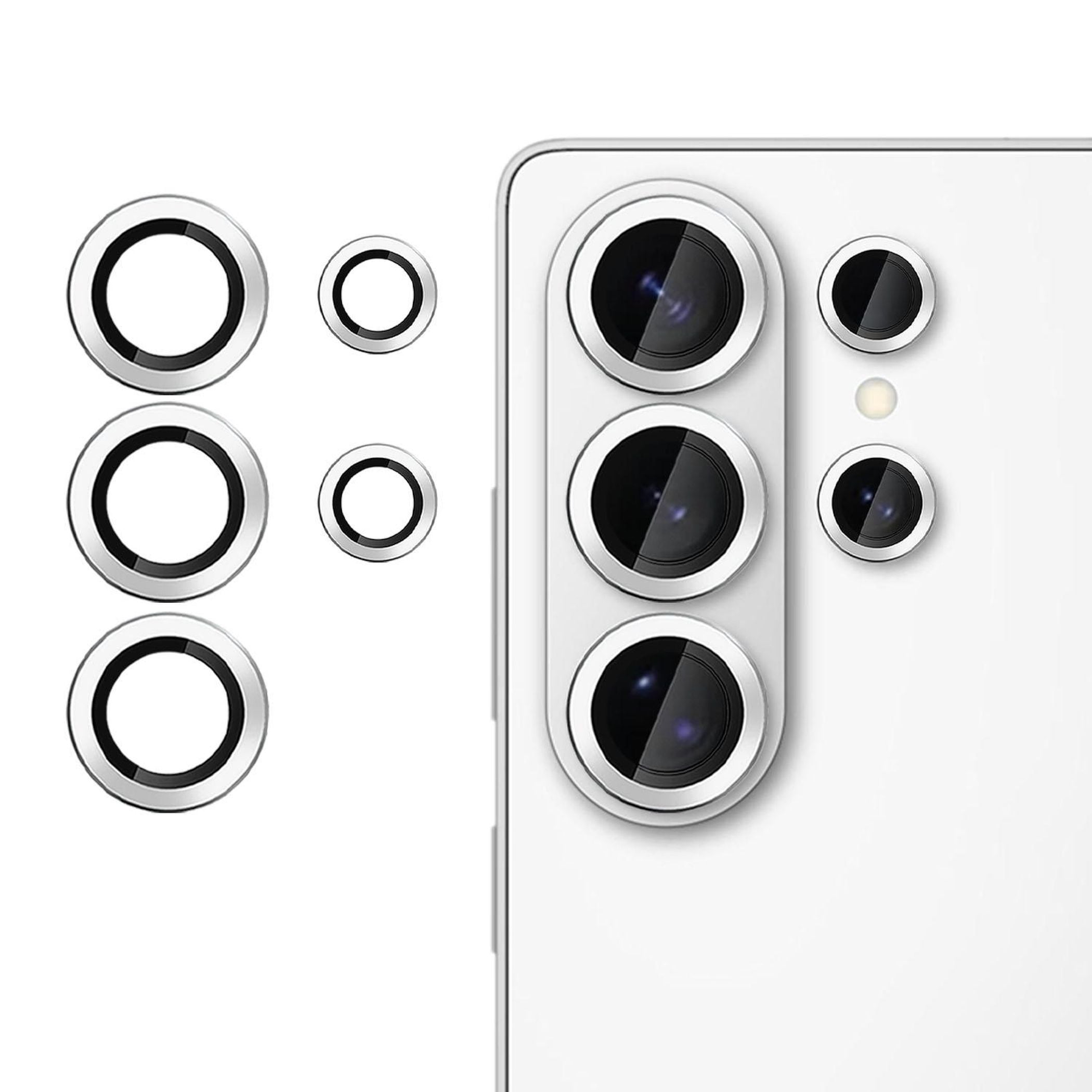 F&uuml;r Samsung Galaxy S26 Ultra Kalebol 9H Kamera Schutzglas D&uuml;nn Silber - Bild 1