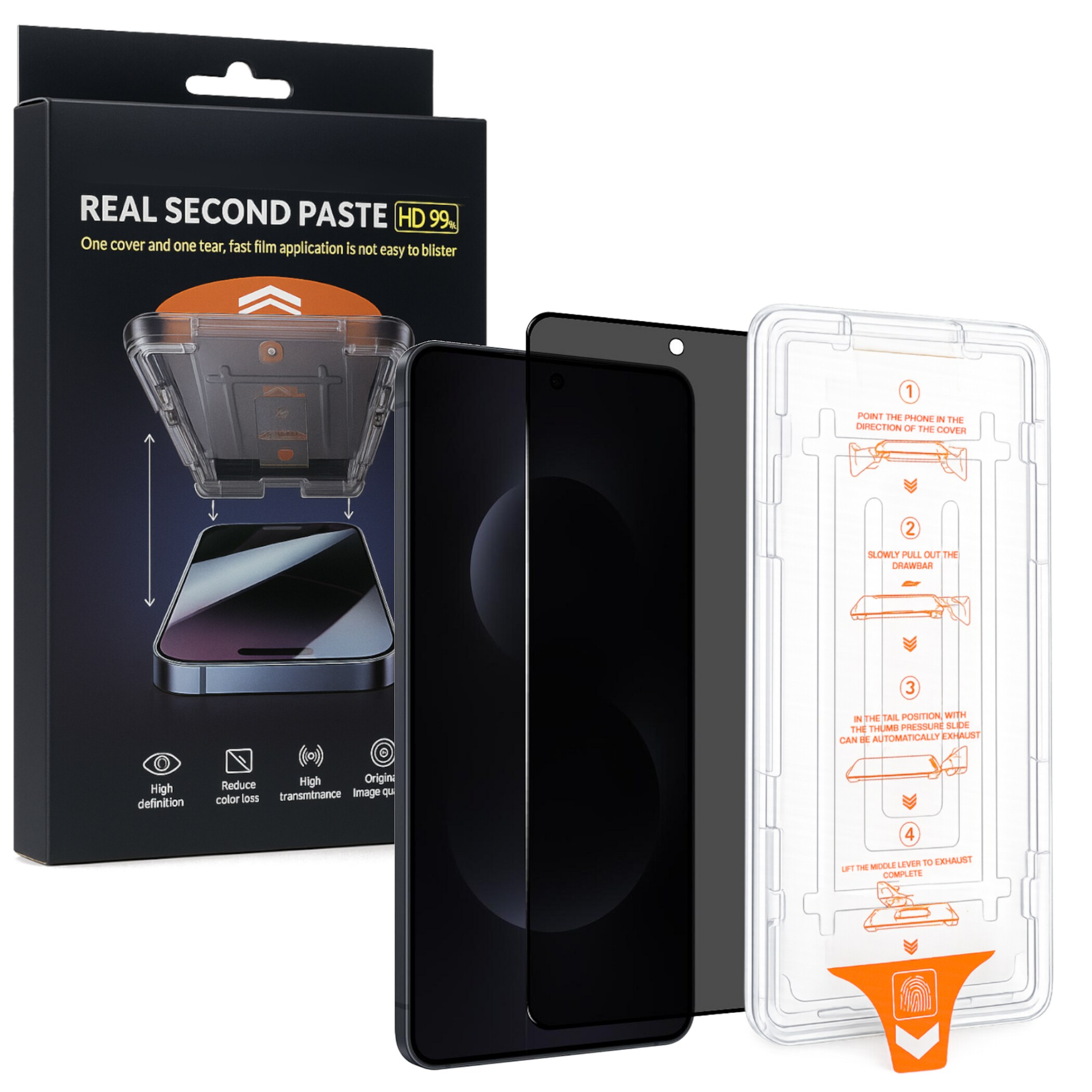 SnapFit Display Schutzglas f&uuml;r Samsung Galaxy S26 S25 Plus Ultra + Anbringhilfe - Bild 1