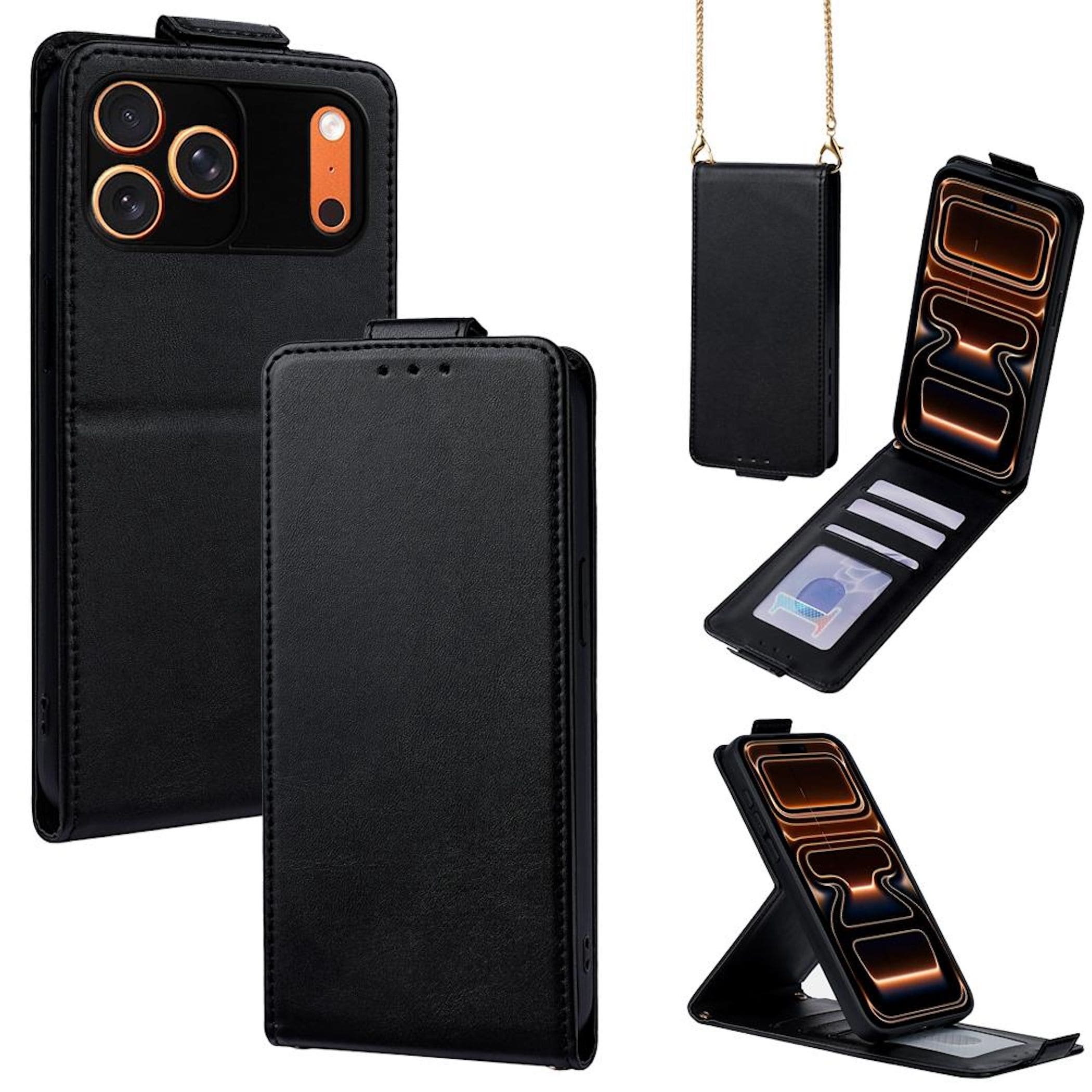 Flipcase f&uuml;r Apple iPhone 17 Pro Max Crossbody Kette mit Kartenfach - Bild 1
