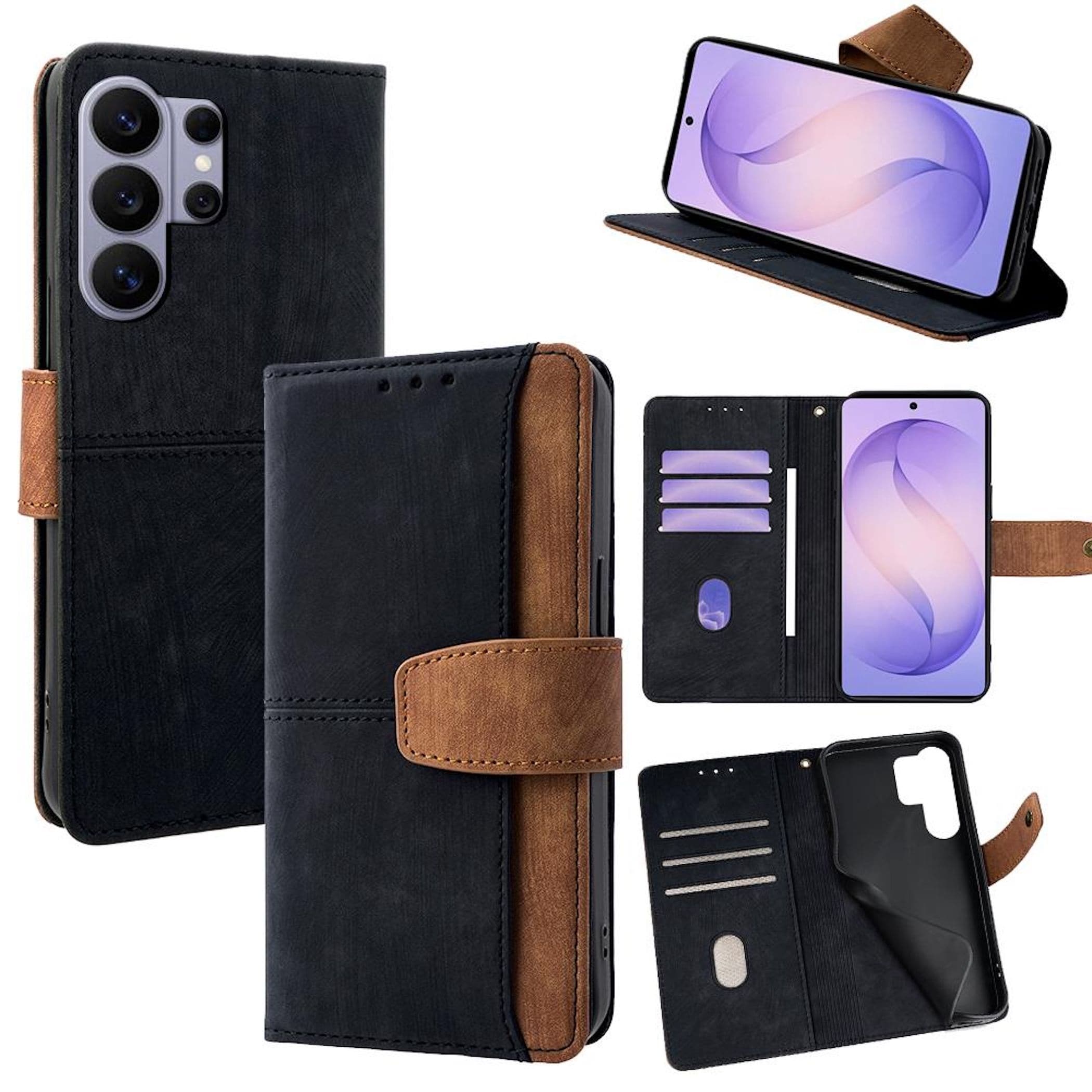 Handy H&uuml;lle Klapph&uuml;lle f&uuml;r Samsung Galaxy S26 Ultra RFID Schutz mit Kartenfach - Bild 1