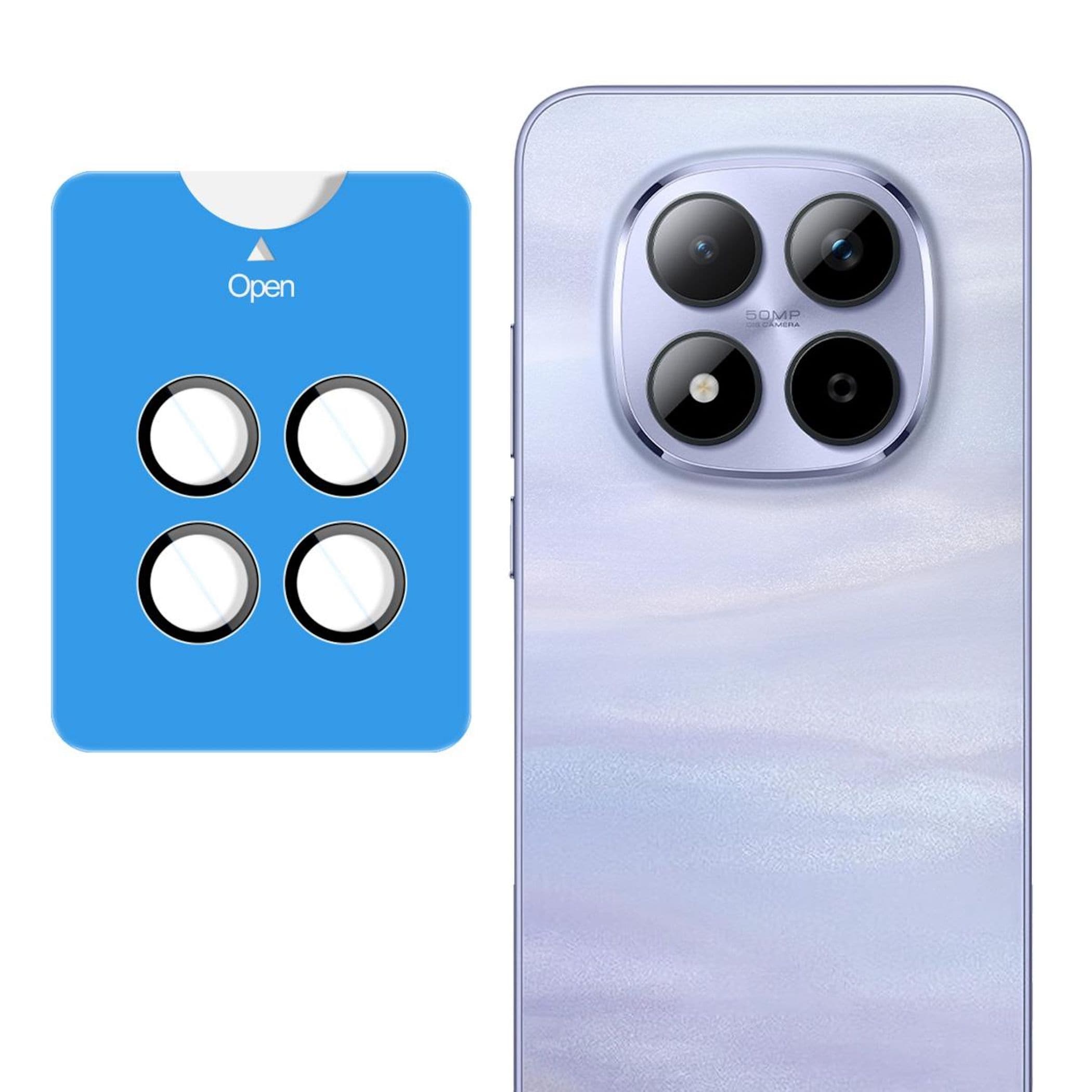 Kamera Schutzglas Linsenschutz f&uuml;r Xiaomi Modelle 9H Hartglas mit Anbringhilfe - Bild 1