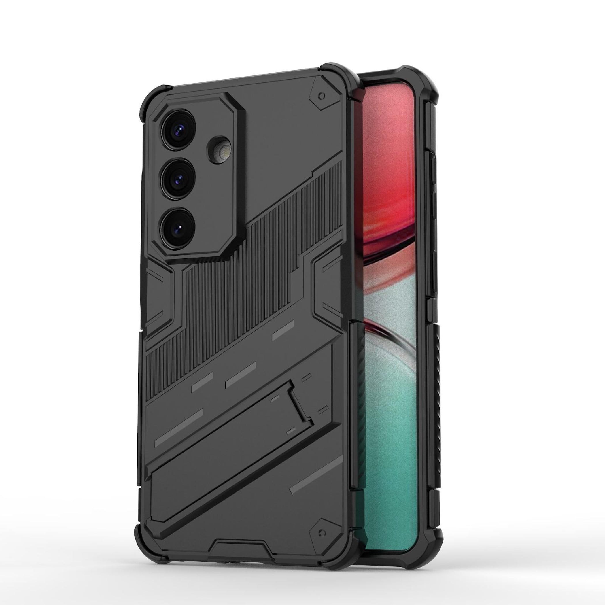 Handy H&uuml;lle Armor 2in1 f&uuml;r Samsung Galaxy S26 Plus Kunststoff Silikon Schwarz - Bild 1