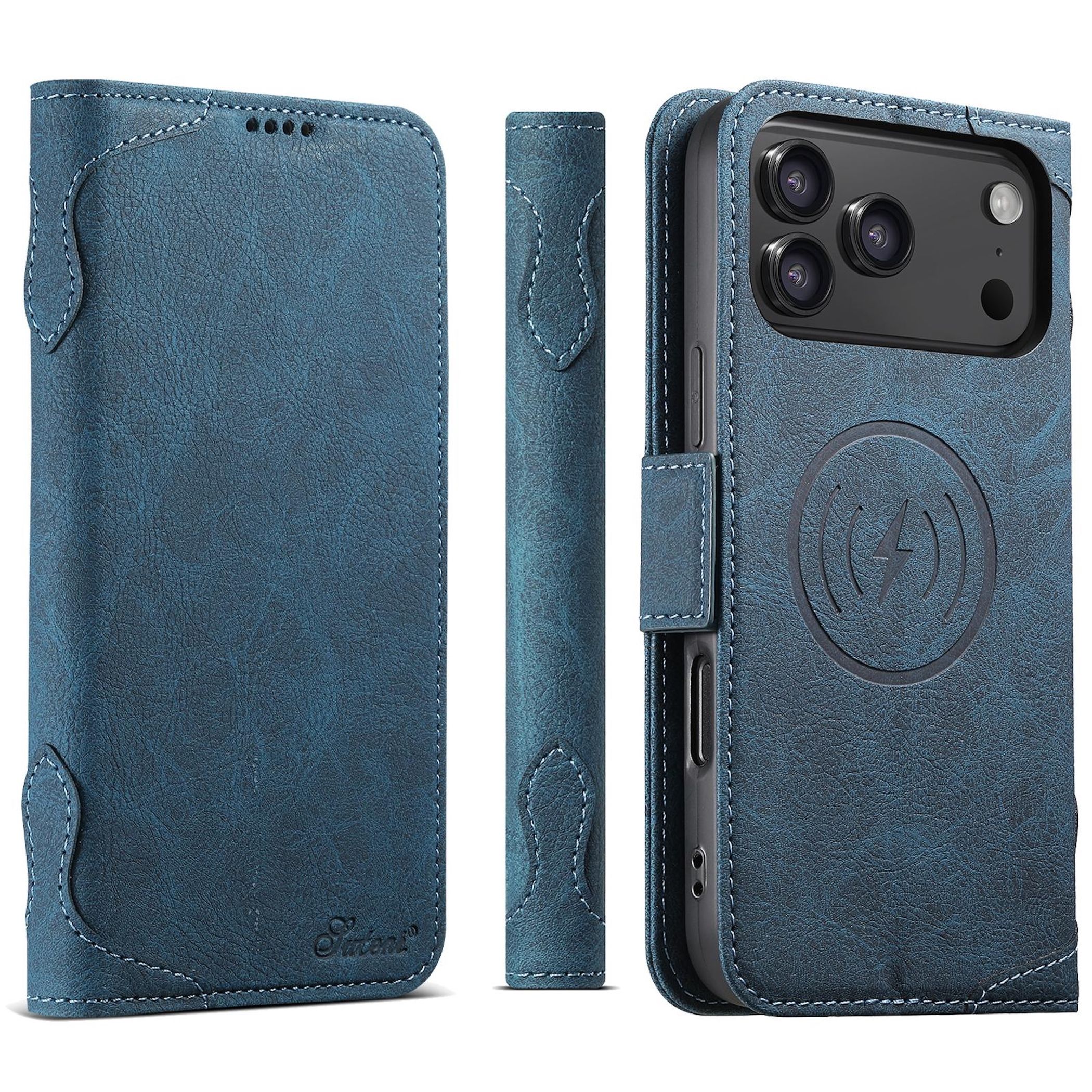 Handy H&uuml;lle Klapph&uuml;lle Apple iPhone 17 Pro Pro Max MagSafe Kartenfach Stand Case - Bild 1