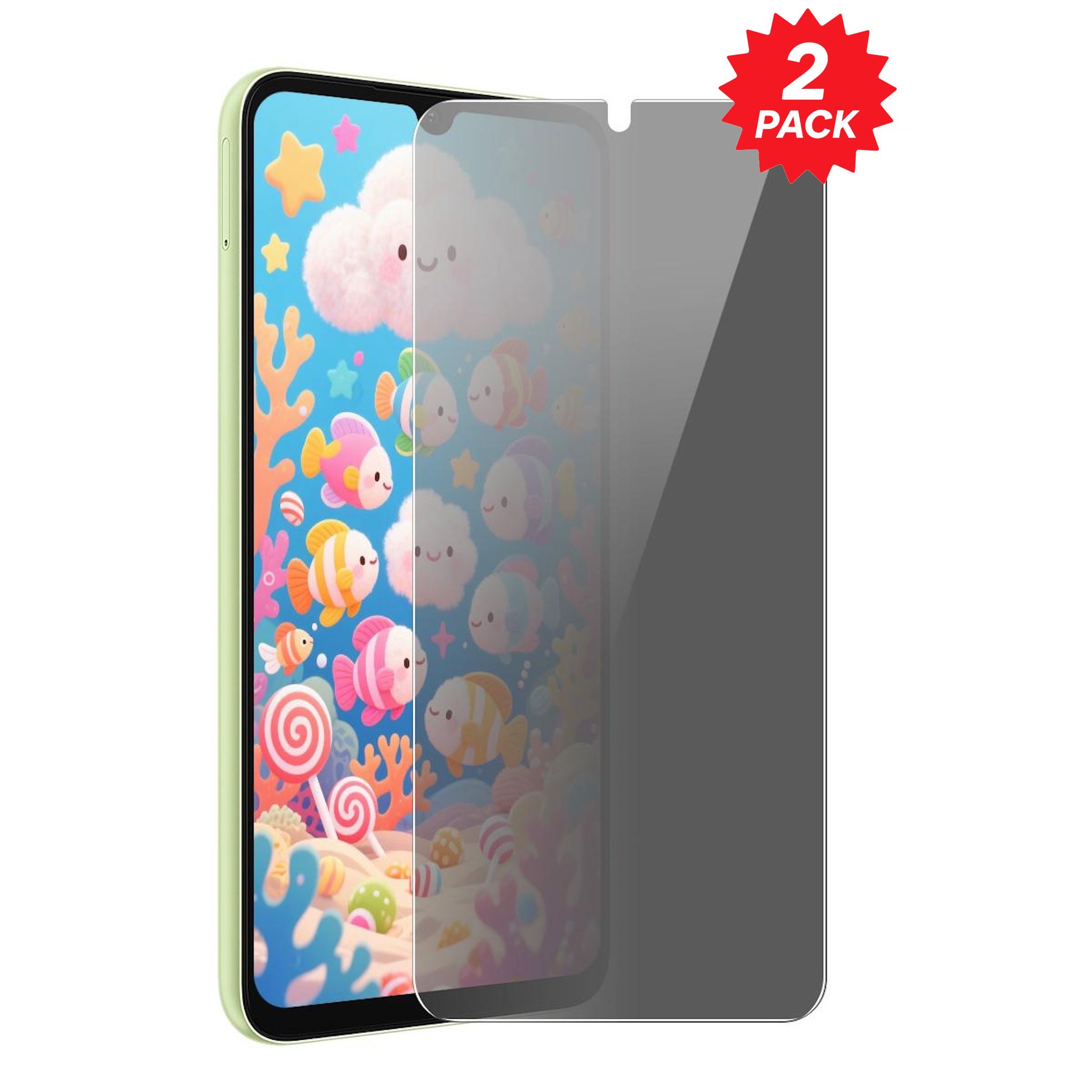 Privacy 2x f&uuml;r Samsung Galaxy A27 5G Display 9H Hartglas Blickschutz - Bild 1