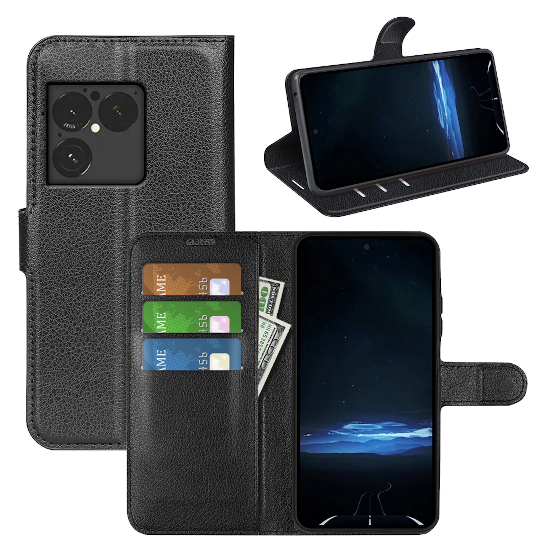 Klapph&uuml;lle f&uuml;r Sony Xperia 1 VIII Kunstleder Wallet Schutz Tasche - Bild 1