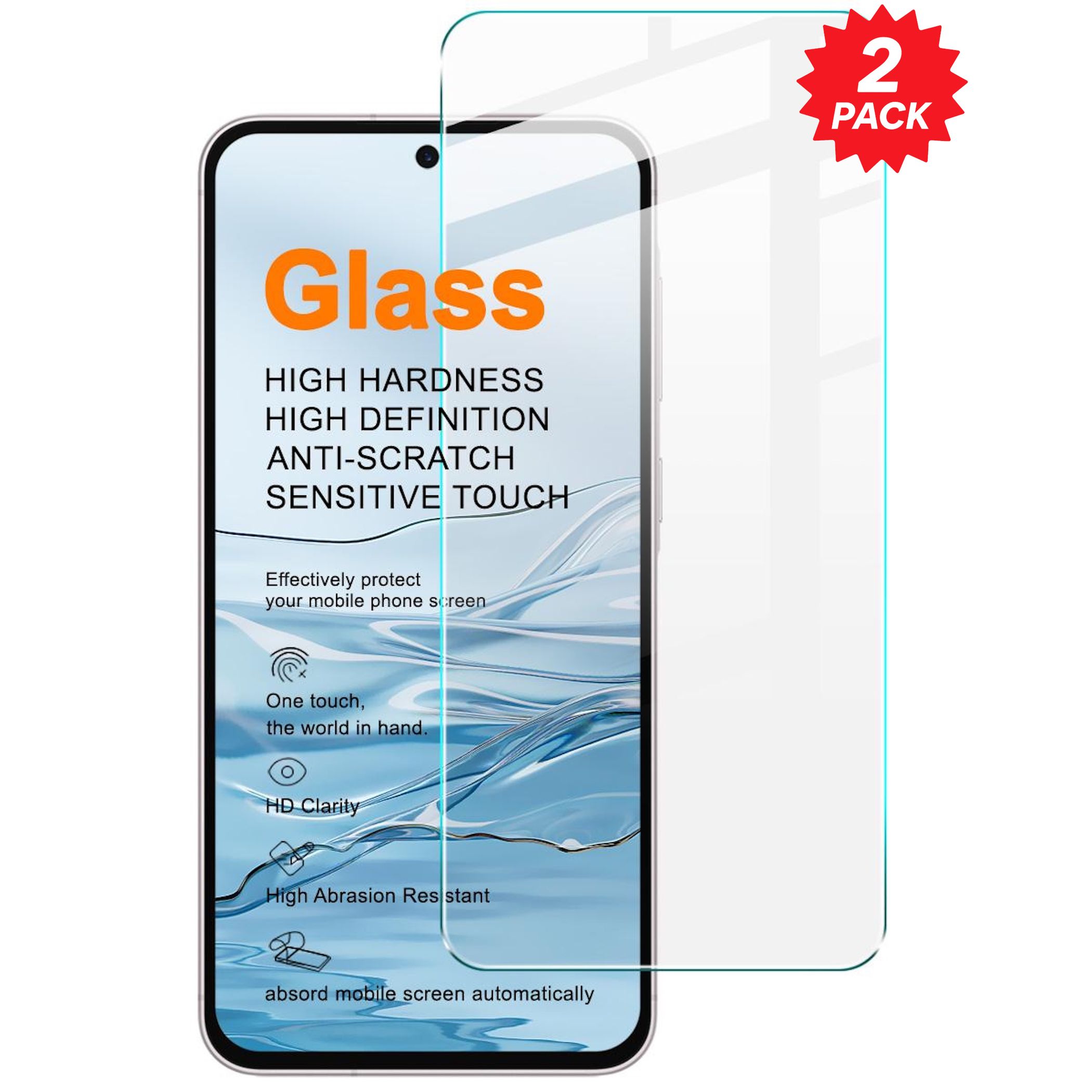 2x Schutzglas Displayschutz f&uuml;r OnePlus Nord 6 9H Hartglas Bildschirm Schutz - Bild 1