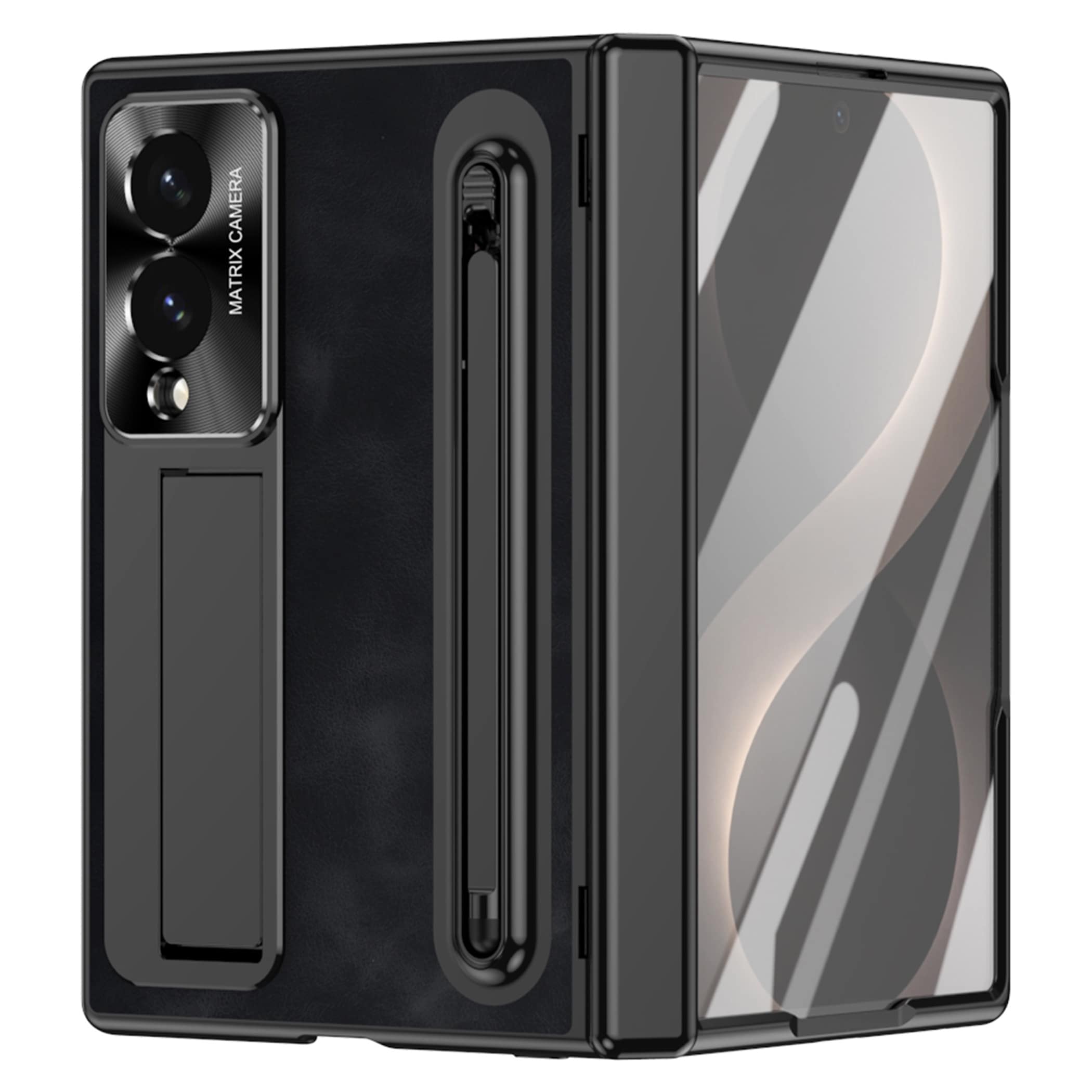 Handyh&uuml;lle Klapph&uuml;lle + H9 Hart Display Glas Samsung Galaxy Z Fold8 / Ultra 5G - Bild 1
