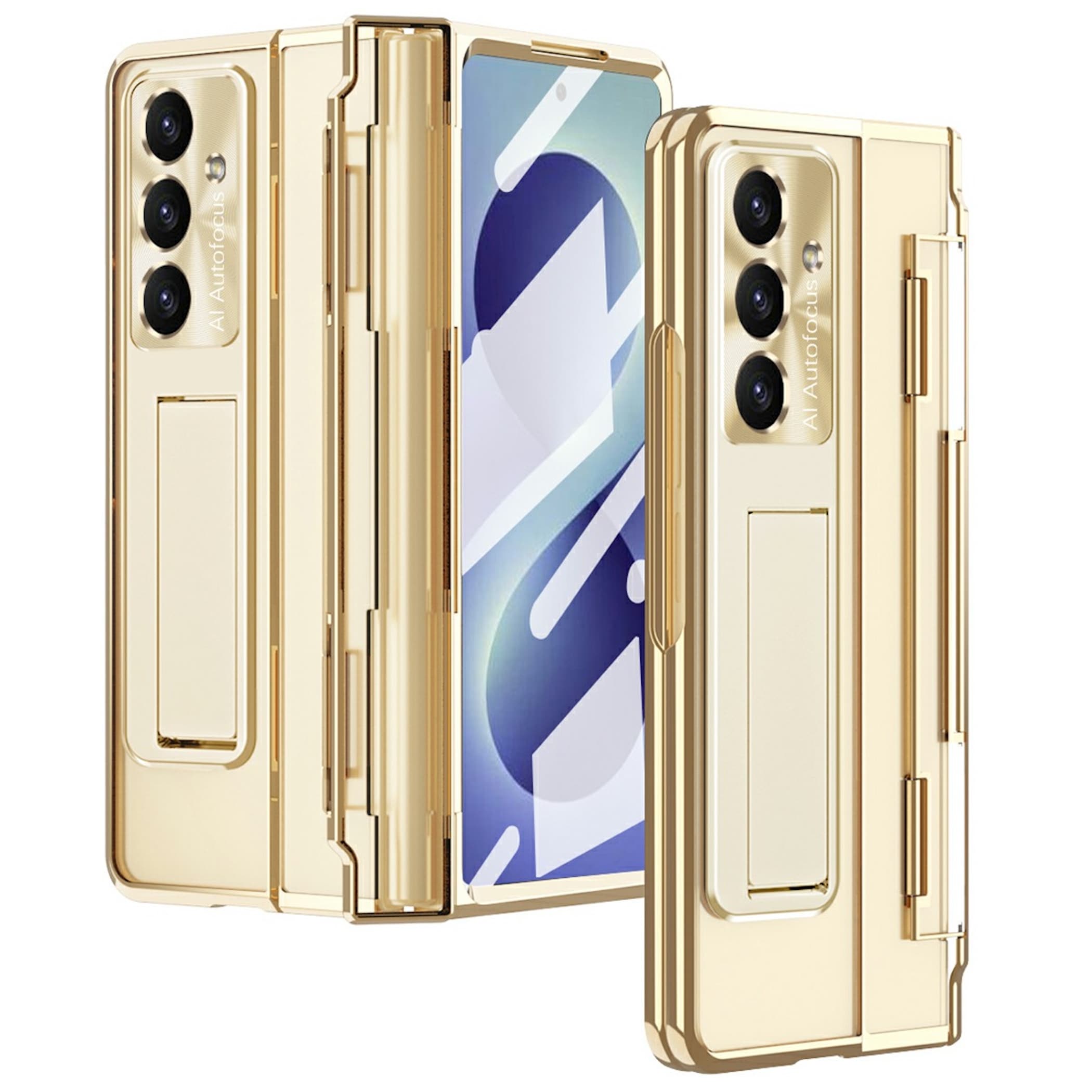 Handyh&uuml;lle Klapph&uuml;lle + H9 Display Glas Samsung Galaxy Z Fold8 Ultra 5G Klar - Bild 1