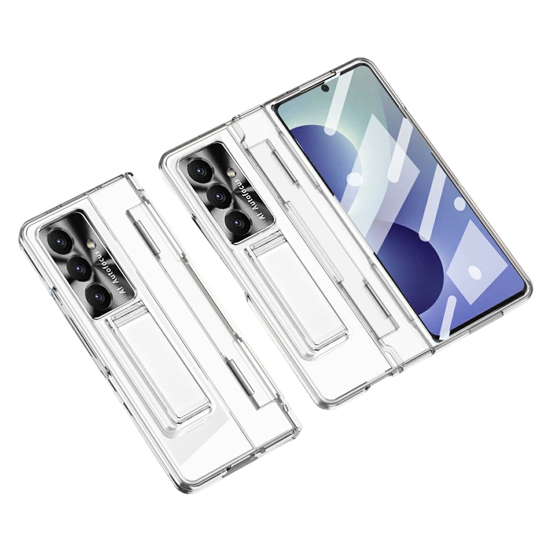 Handyh&uuml;lle Klapph&uuml;lle + H9 Display Glas Samsung Galaxy Z Fold8 Ultra 5G Klar - Bild 1