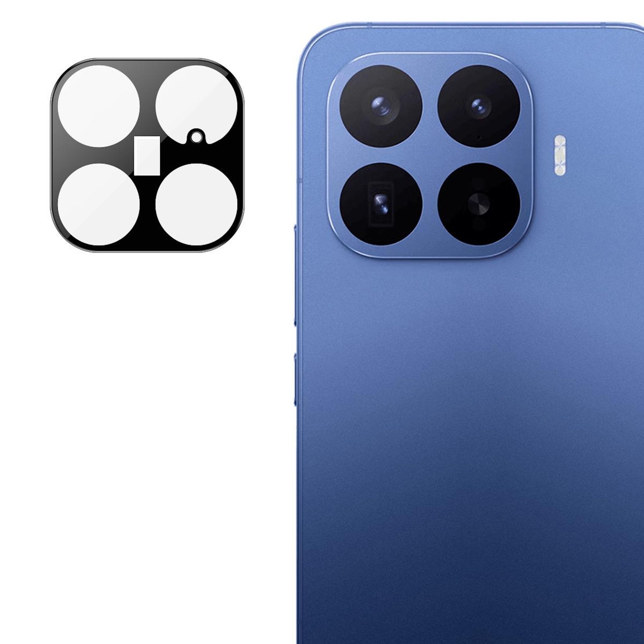 Kamera Schutzglas Linsenschutz f&uuml;r Xiaomi 17T Pro 9H Glas Komplettschutz Schwarz - Bild 1