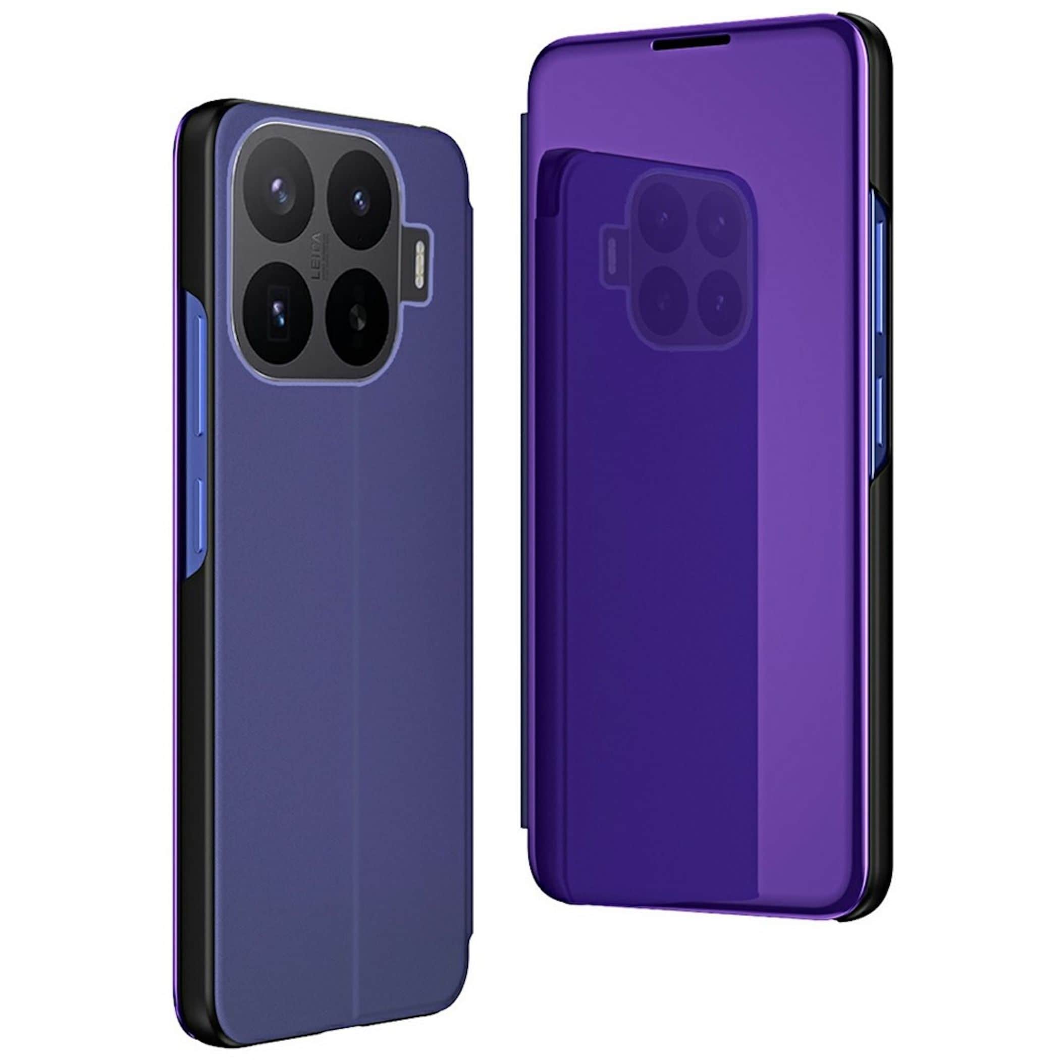 Handy H&uuml;lle Flipcase f&uuml;r Xiaomi 17T Spiegel Smart Wake UP Cover Lila - Bild 1