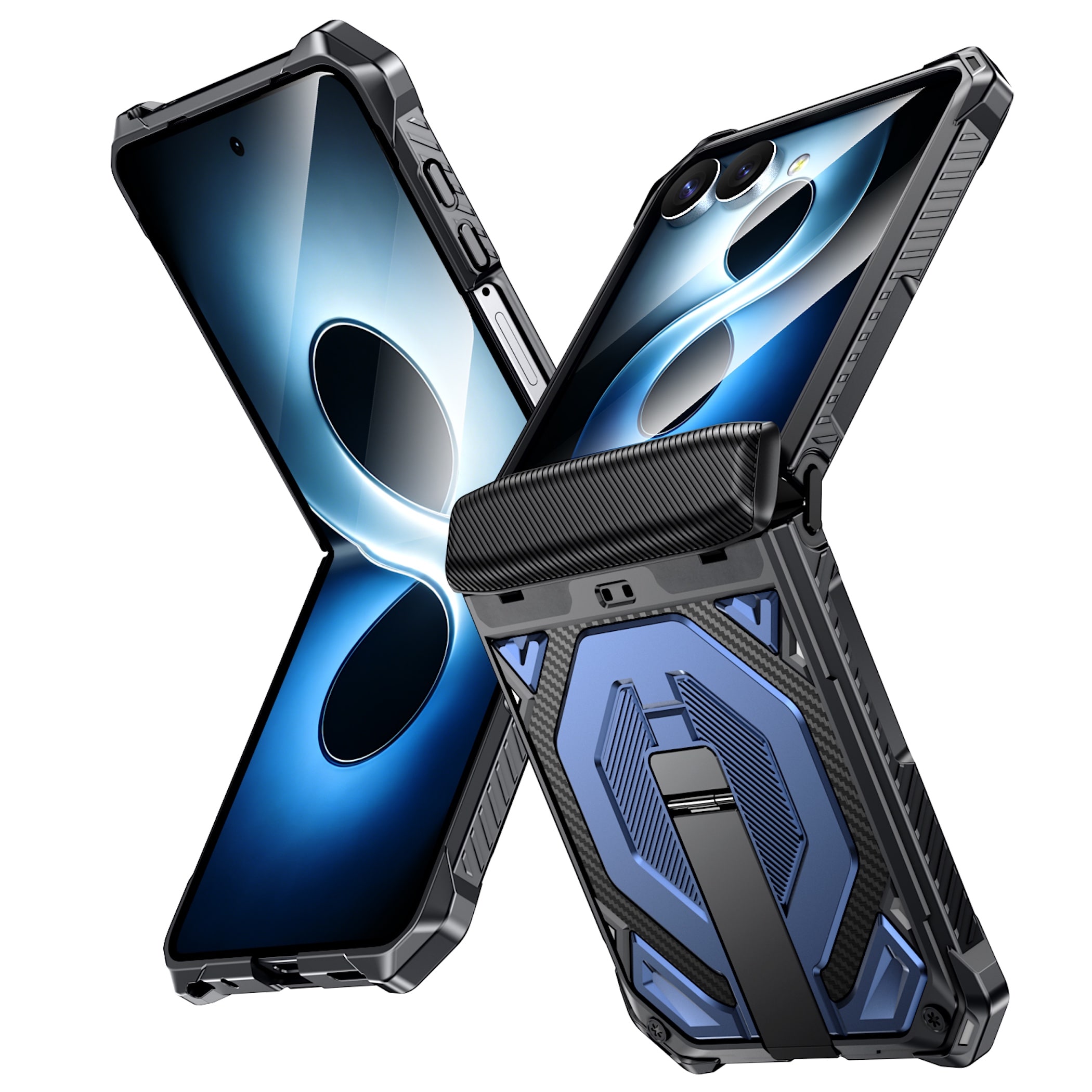 Handyh&uuml;lle Klapph&uuml;lle Kickstand f&uuml;r Samsung Galaxy Z Flip8 + 7 5G Schutz Tasche - Bild 1