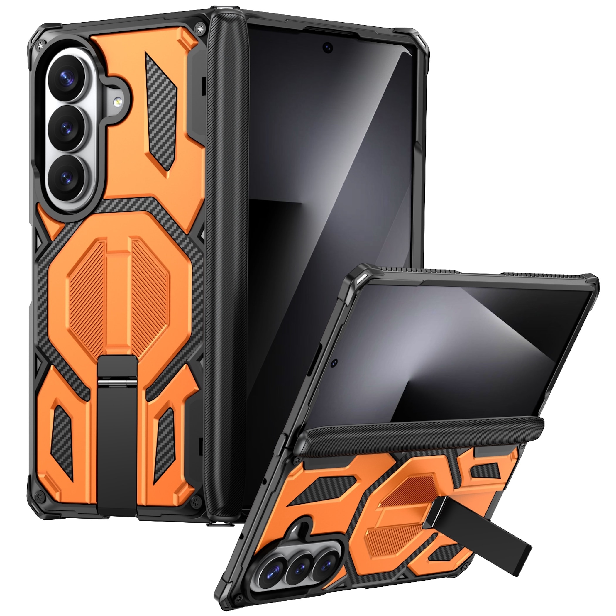 Handyh&uuml;lle Klapph&uuml;lle Kickstand f&uuml;r Samsung Galaxy Z Fold8 Ultra / 7 5G Fold8 5G - Bild 1