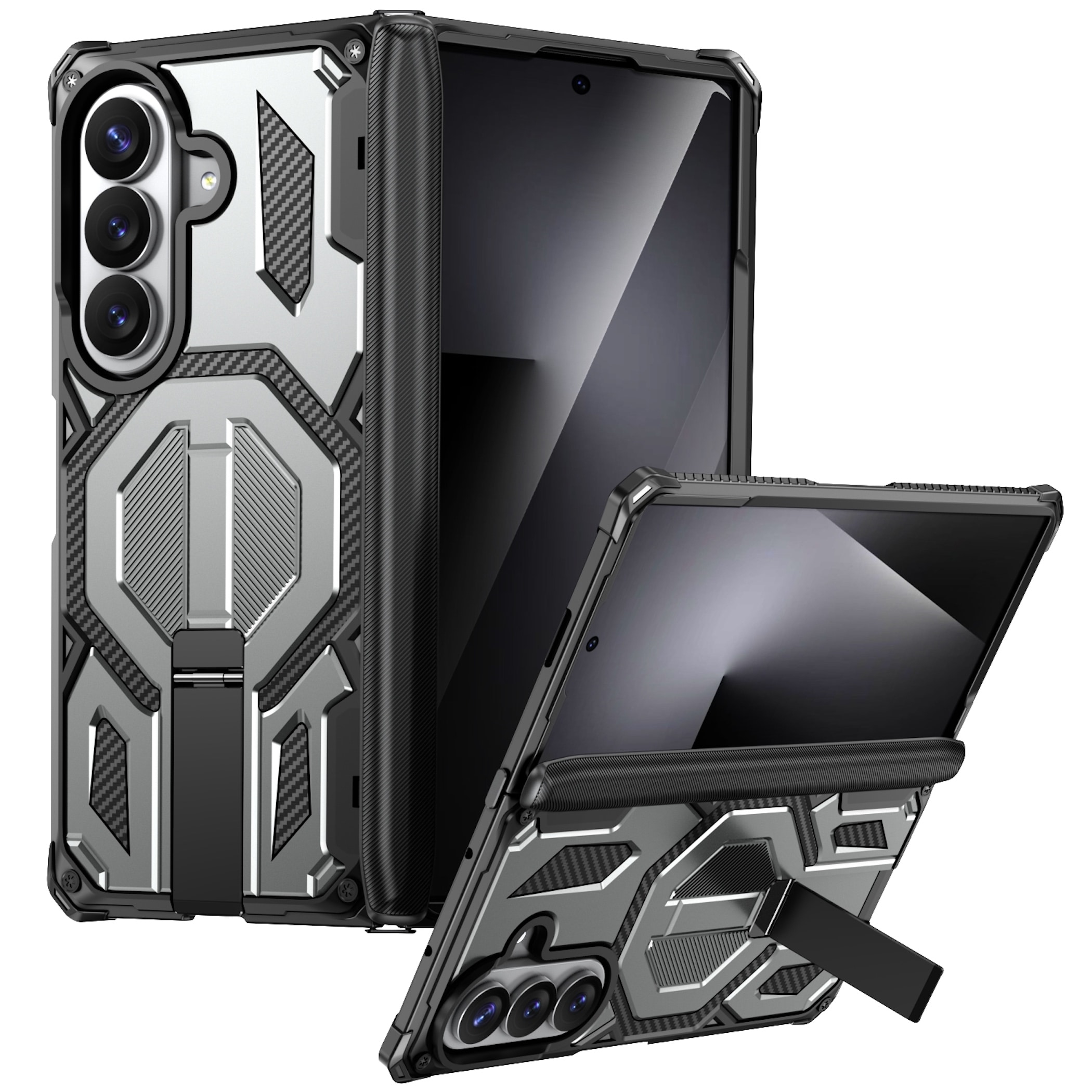 Handyh&uuml;lle Klapph&uuml;lle Kickstand f&uuml;r Samsung Galaxy Z Fold8 Ultra / 7 5G Fold8 5G - Bild 1