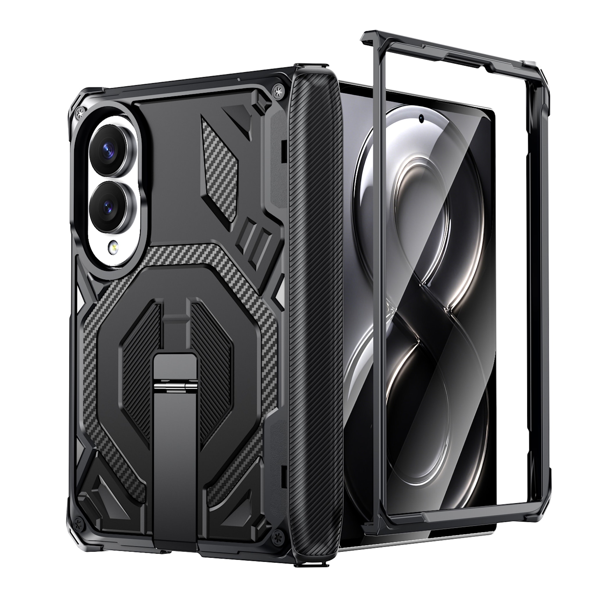 Handyh&uuml;lle Klapph&uuml;lle Kickstand f&uuml;r Samsung Galaxy Z Fold8 Ultra / 7 5G Fold8 5G - Bild 1