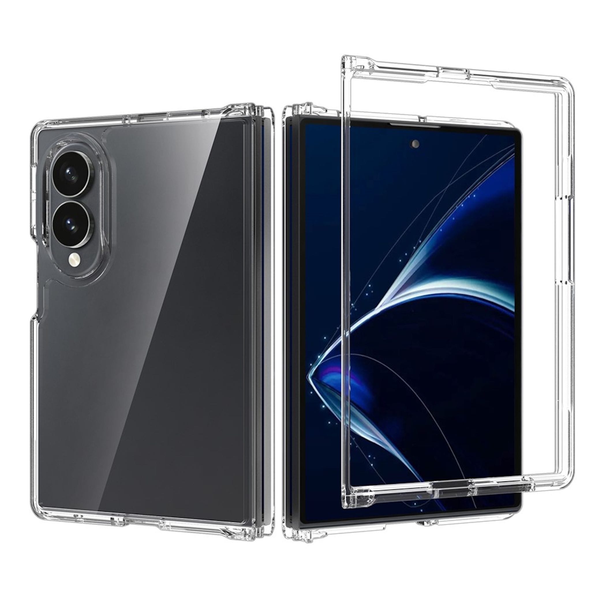 Handy H&uuml;lle f&uuml;r Samsung Galaxy Z Fold8 Acryl TPU Kameraschutz Transparent - Bild 1