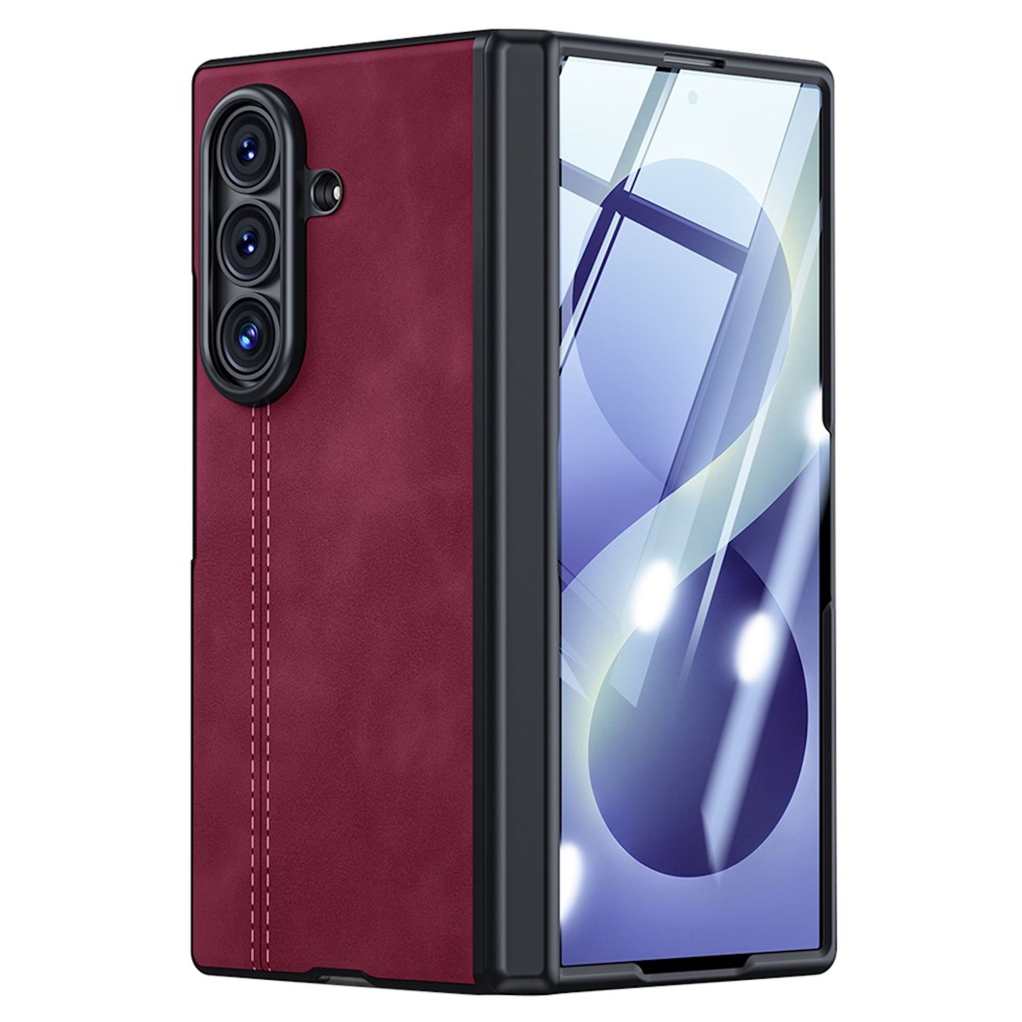 Handyh&uuml;lle + 9H Schutzglas f&uuml;r Samsung Galaxy Z Fold8 / Ultra / Flip8 Scharnier - Bild 1