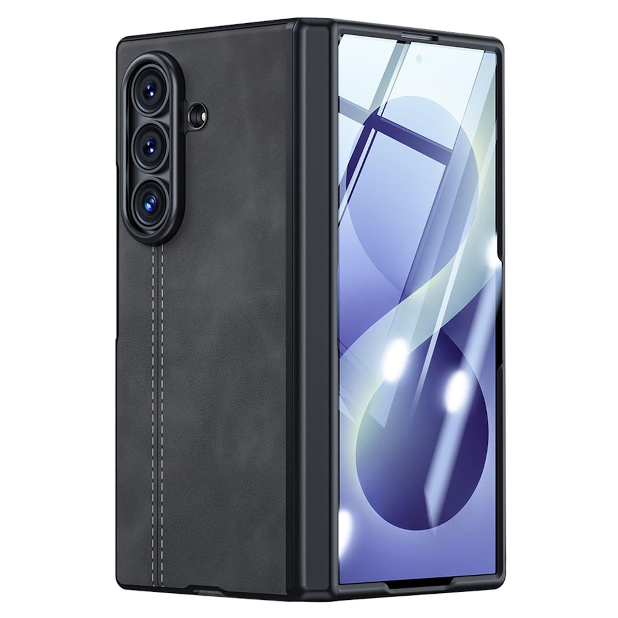 Handyh&uuml;lle + 9H Schutzglas f&uuml;r Samsung Galaxy Z Fold8 / Ultra / Flip8 Scharnier - Bild 1