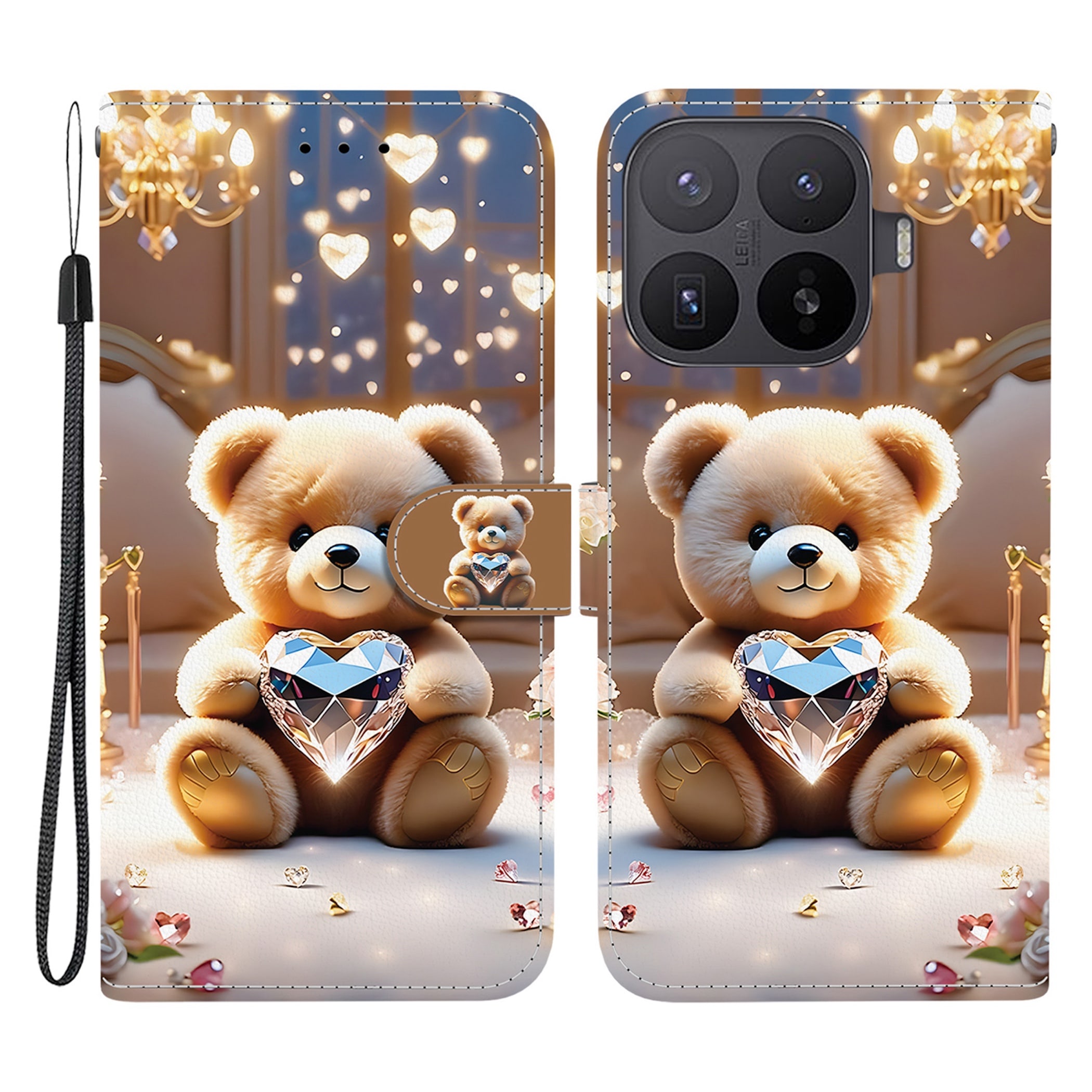 Handyh&uuml;lle Booktasche Kunstleder Xiaomi 17T Pro Klapph&uuml;lle Kartenfach Motiv 10 - Bild 1