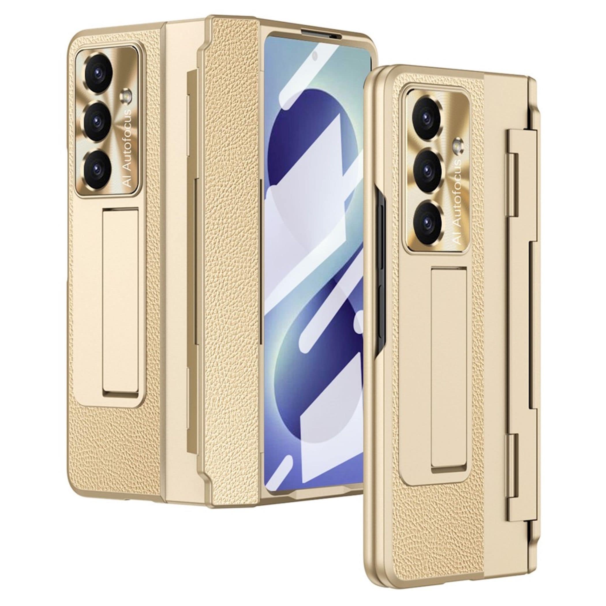 Handyh&uuml;lle + 9H Schutzglas f&uuml;r Samsung Galaxy Z Fold8 Ultra mit Scharnierschutz - Bild 1