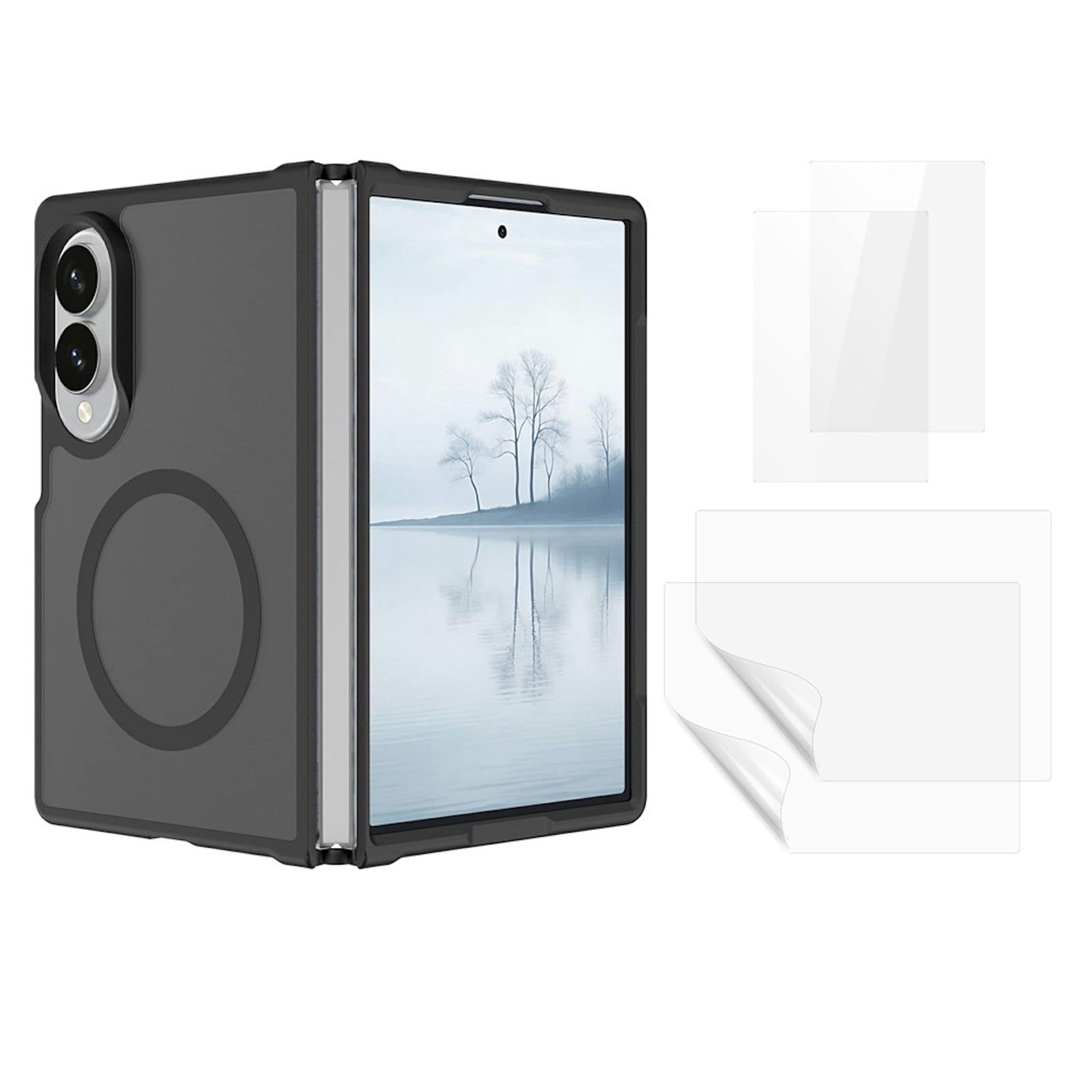MagSafe H&uuml;lle + 2x Schutzglas + 2x Folie f&uuml;r Samsung Galaxy Z Fold8 5G Case Set - Bild 1