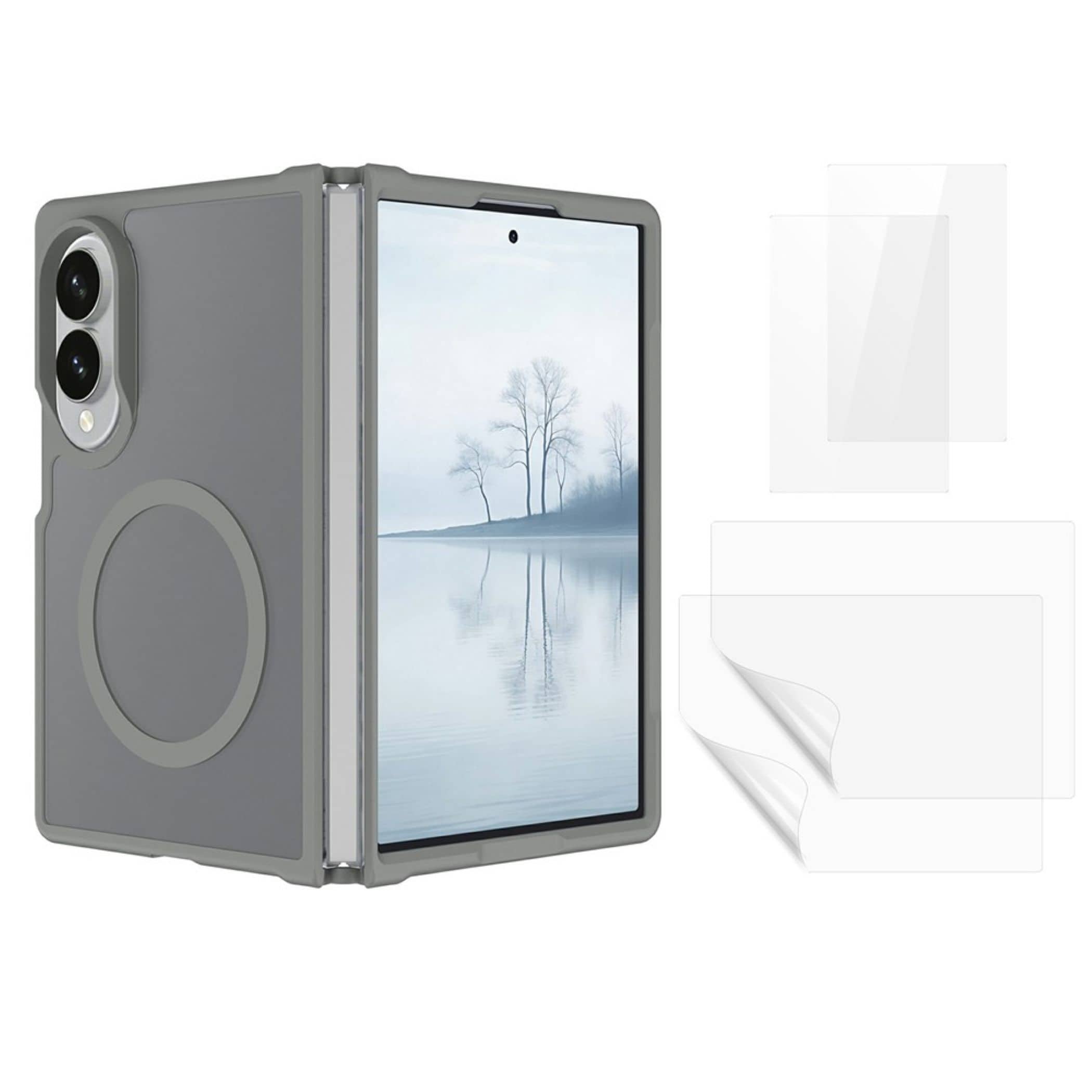 MagSafe H&uuml;lle + 2x Schutzglas + 2x Folie f&uuml;r Samsung Galaxy Z Fold8 5G Case Set - Bild 1