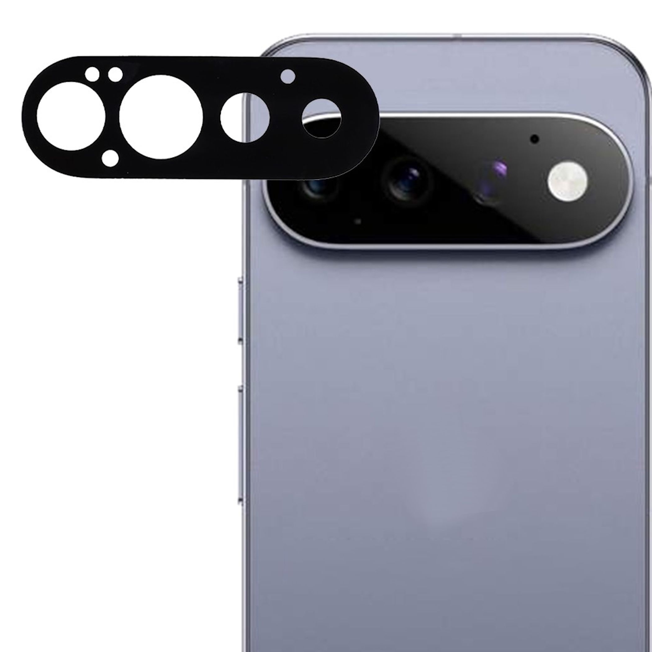 Kamera Schutzglas Linsenschutz f&uuml;r Google Pixel 11 Pro Komplettschutz 9H Schwarz - Bild 1