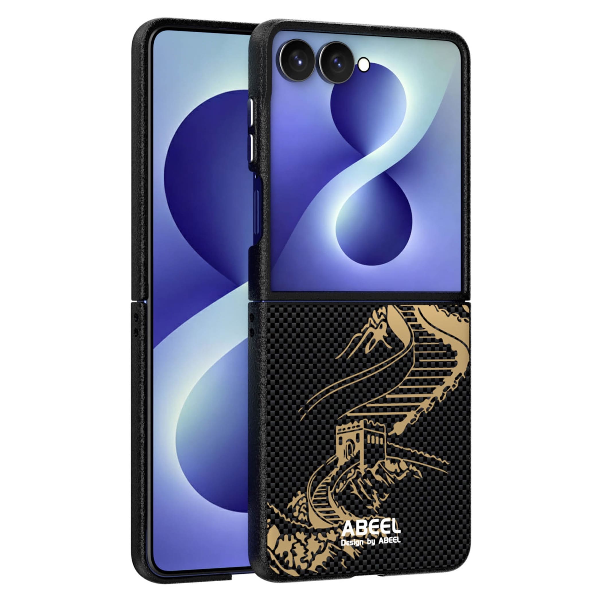 Handyh&uuml;lle Design PC f&uuml;r Samsung Galaxy Z Flip8 5G Motiv Muster Kameraschutz - Bild 1