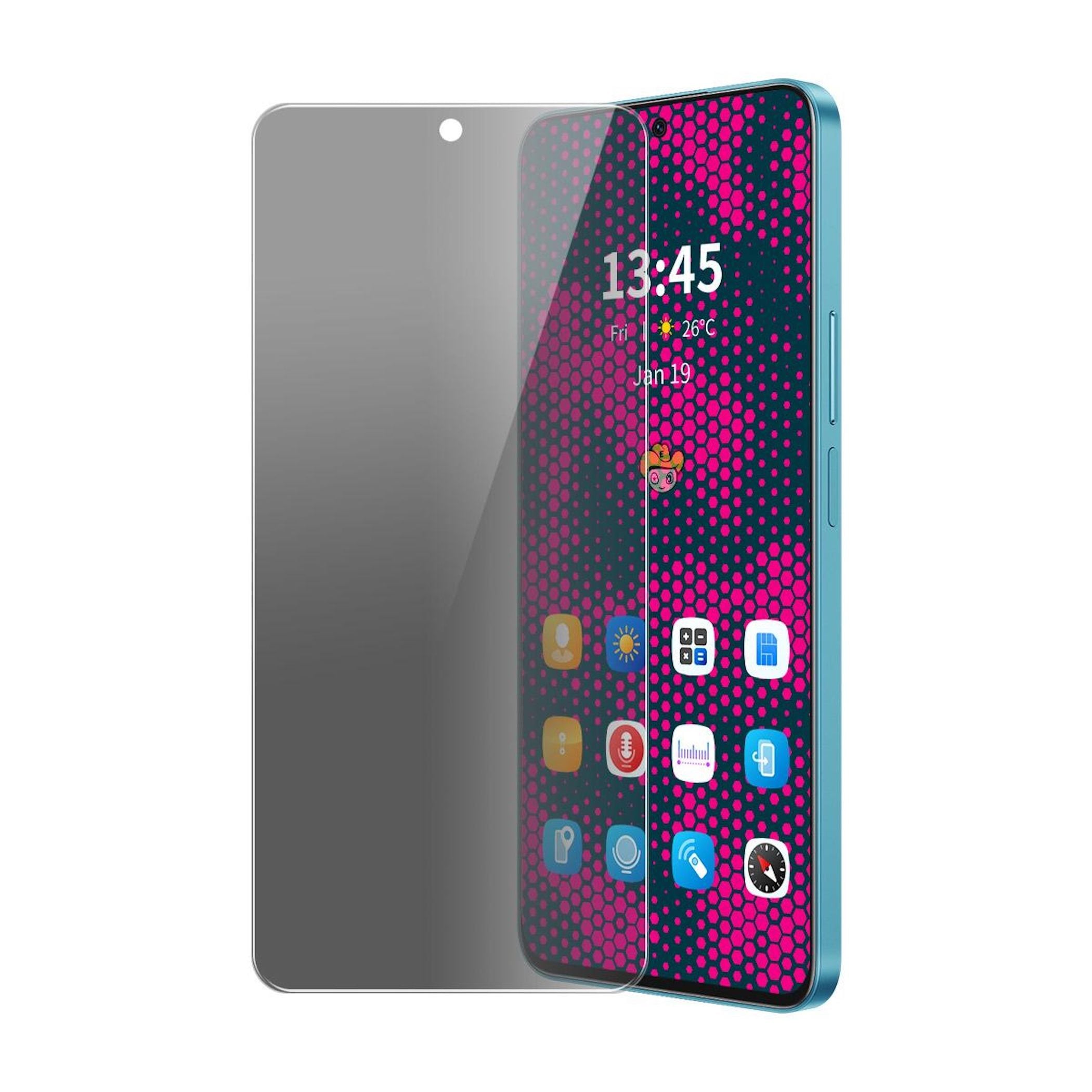 1x Privacy Schutzglas f&uuml;r Xiaomi Redmi Note 17 Displayschutz 9H Blickschutz Glas - Bild 1