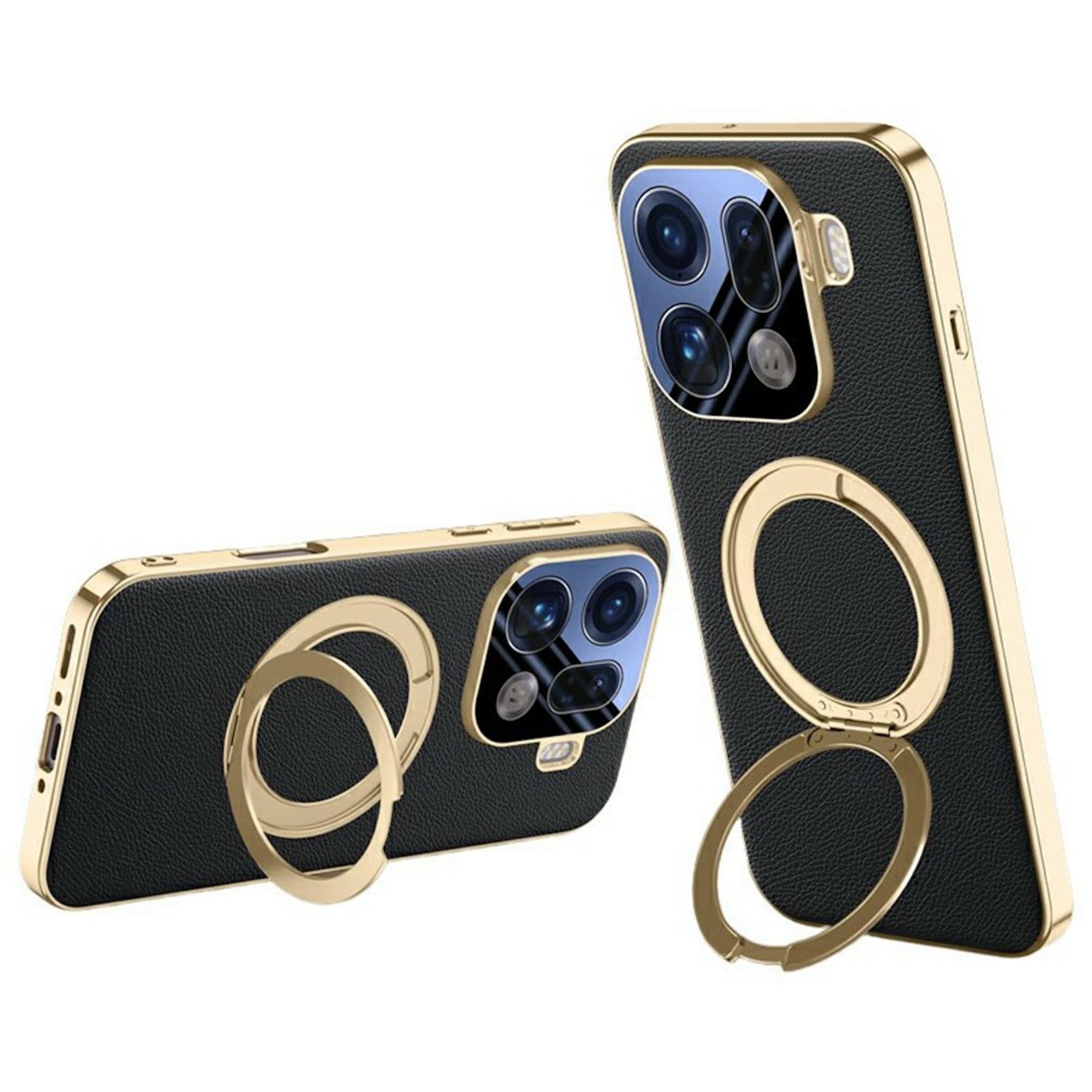 Magnetische Ringhalter Handyh&uuml;lle f&uuml;r Oppo Find X9 Pro 5G mit Kameraschutzglas - Bild 1