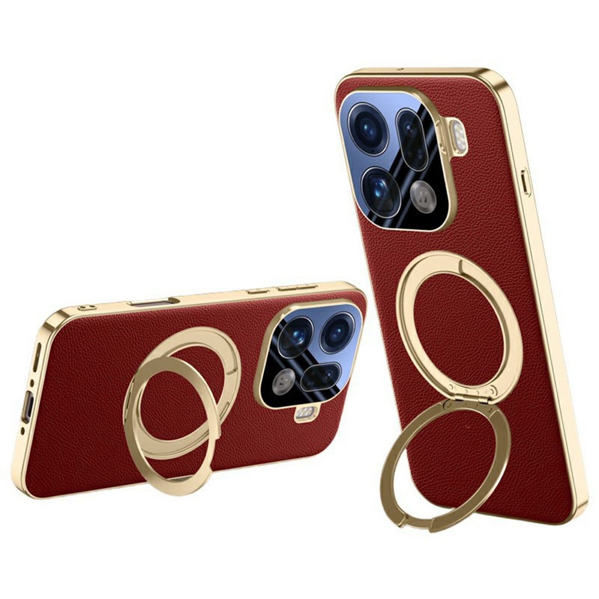 Magnetische Ringhalter Handyh&uuml;lle f&uuml;r Oppo Find X9 Pro 5G mit Kameraschutzglas - Bild 1