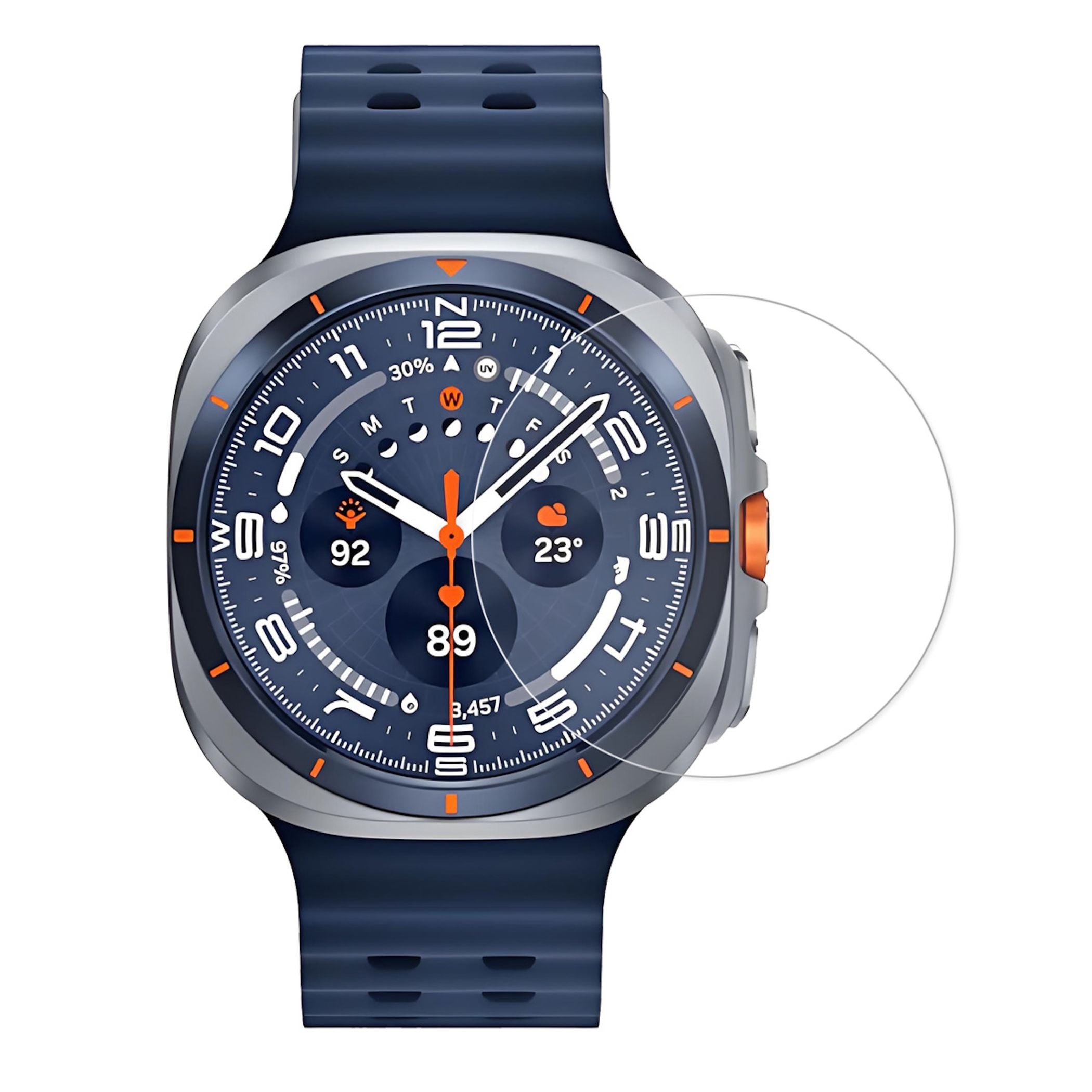 Smartwatch Schutzglas f&uuml;r Samsung Galaxy Watch Ultra 2 47mm Plexiglas Display - Bild 1