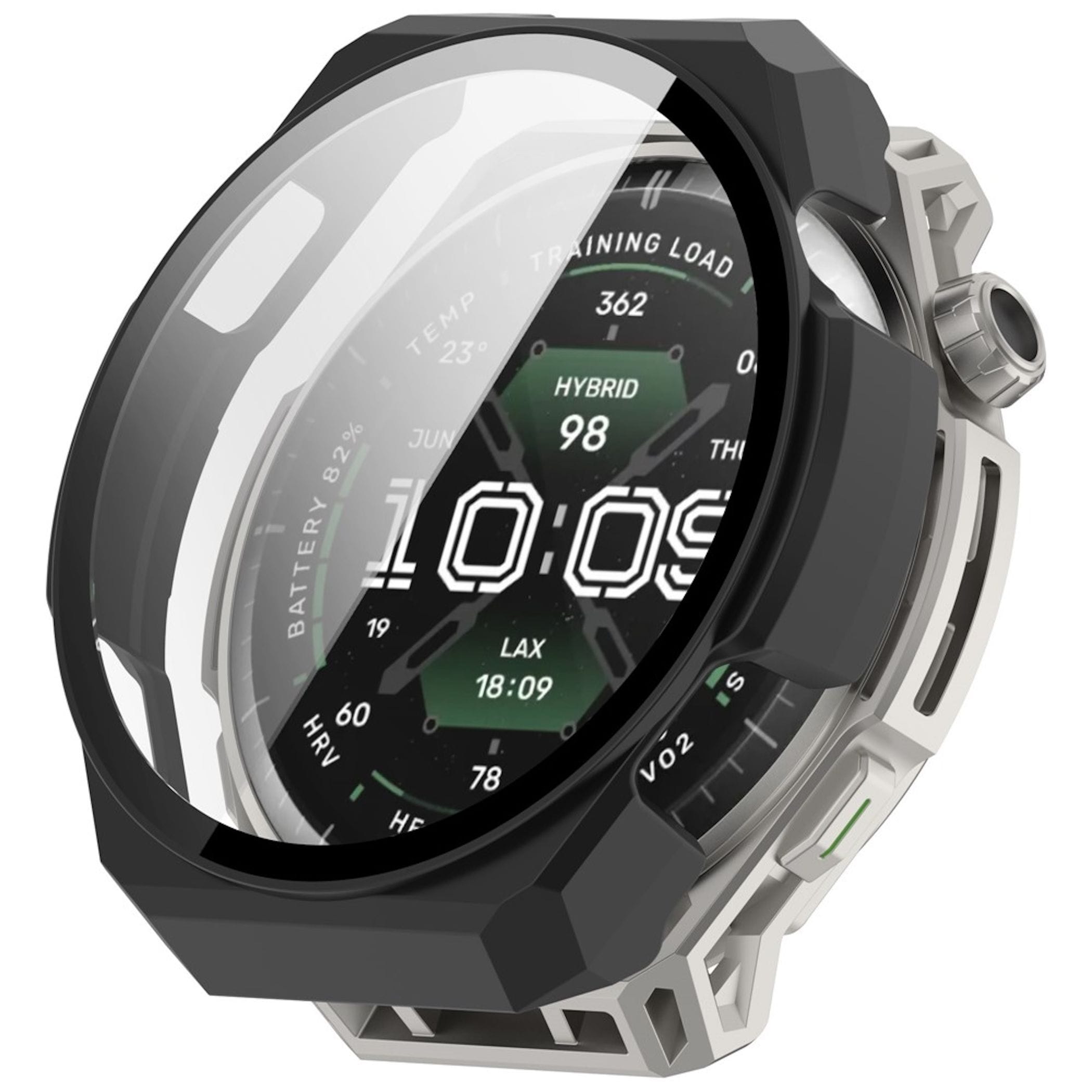 Smartwatch H&uuml;lle + Schutzglas f&uuml;r Amazfit Balance 3 Kunststoff Full Cover Case - Bild 1