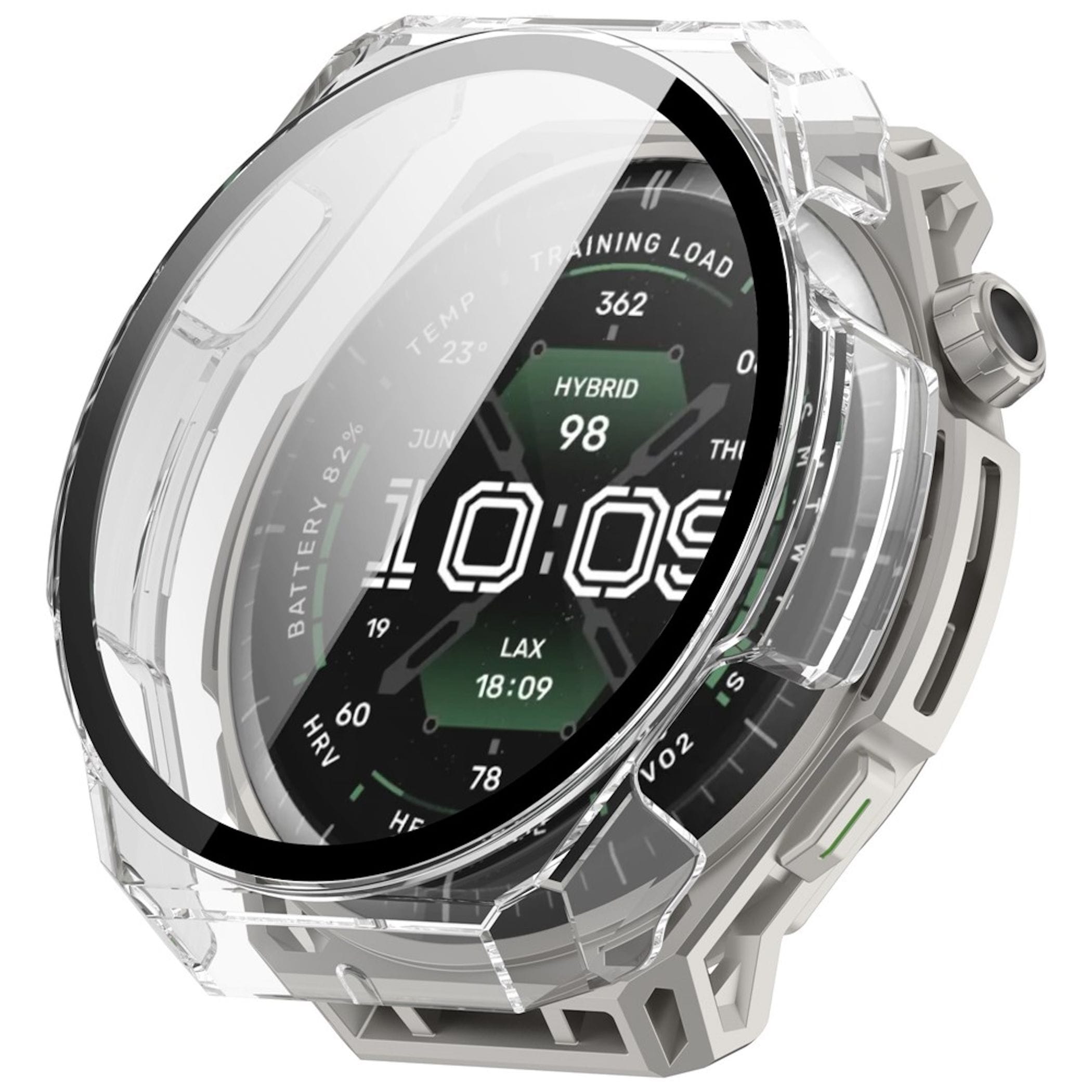 Smartwatch H&uuml;lle + Schutzglas f&uuml;r Amazfit Balance 3 Kunststoff Full Cover Case - Bild 1