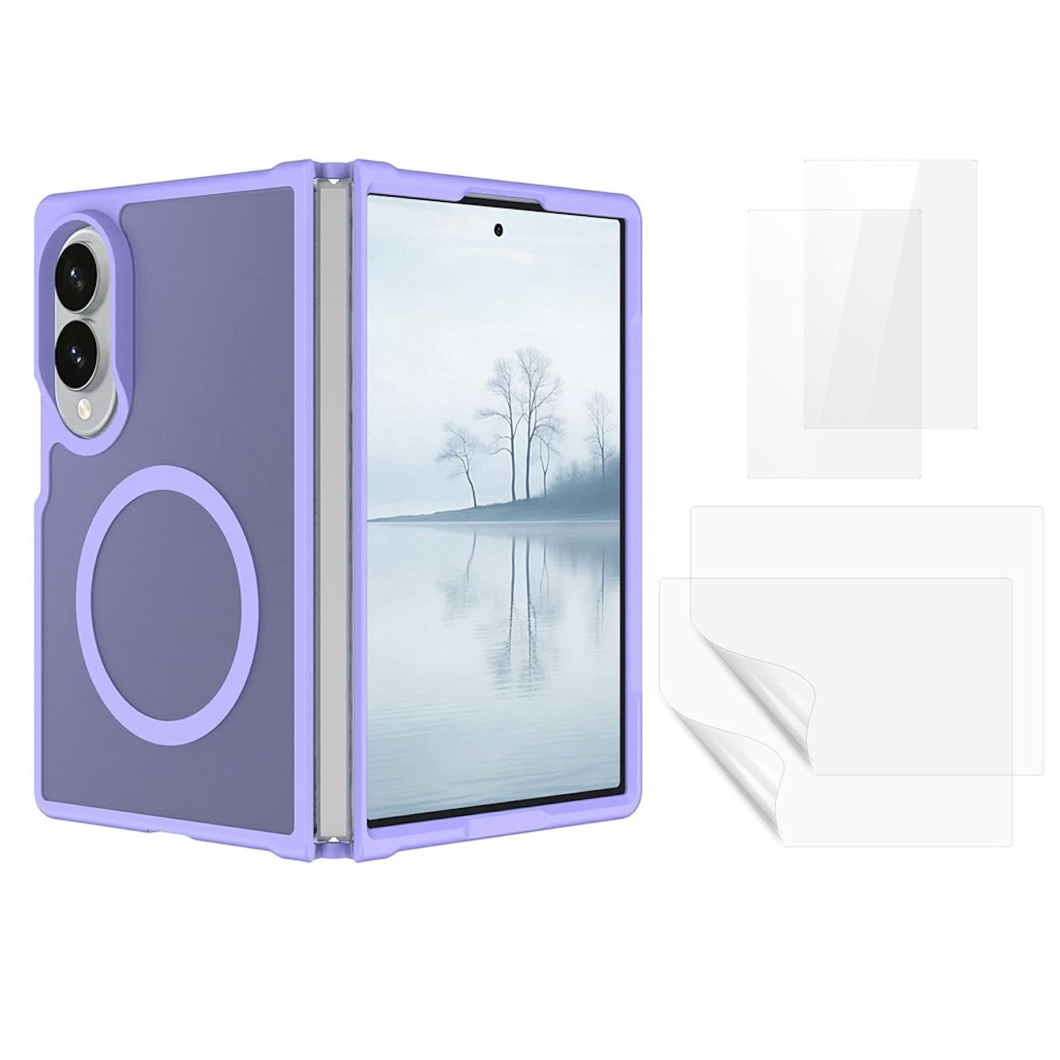 MagSafe H&uuml;lle + 2x Schutzglas + 2x Folie f&uuml;r Samsung Galaxy Z Fold8 5G Case Set - Bild 1