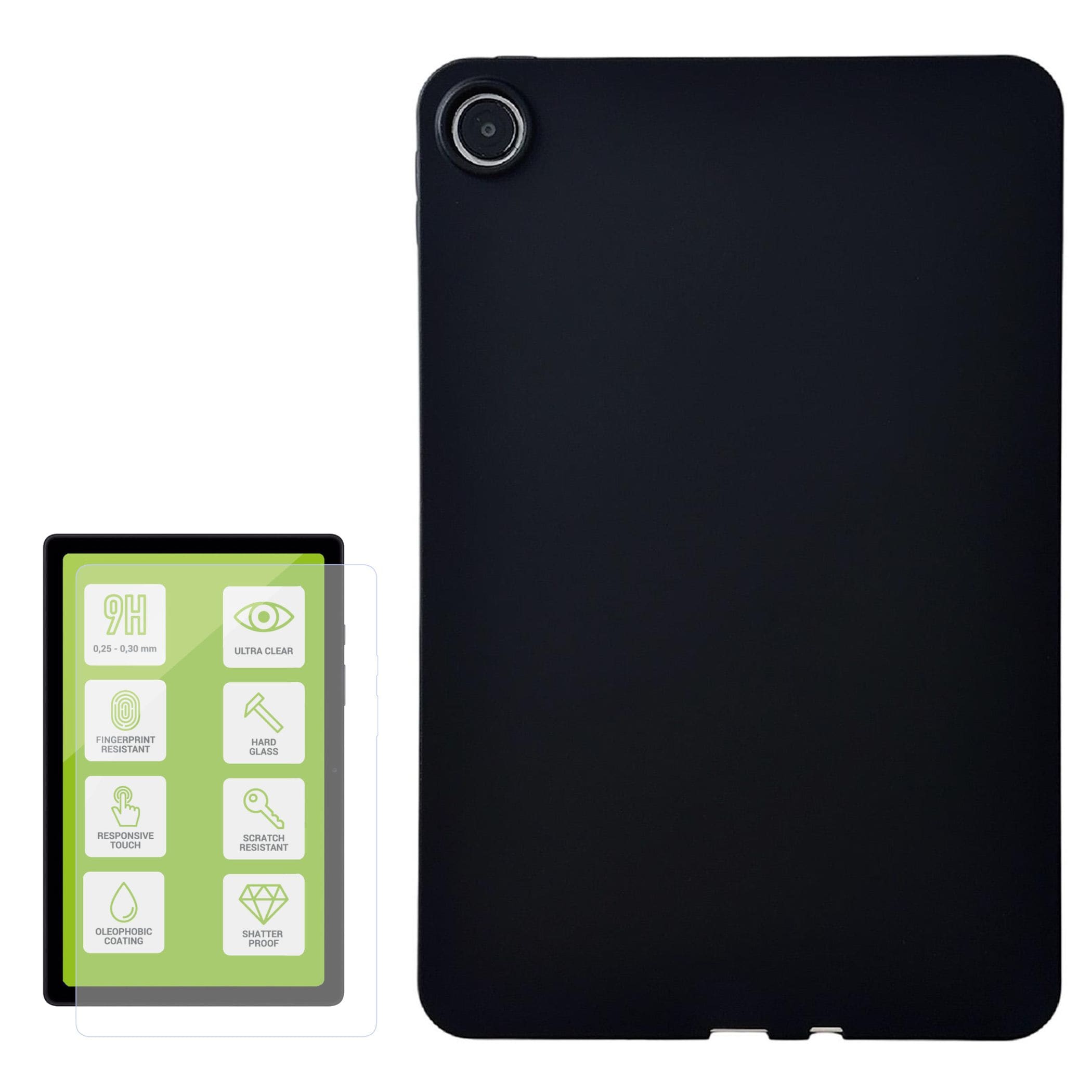 Tablet H&uuml;lle + Schutzglas f&uuml;r Xiaomi Redmi Pad 2 9.7 Zoll 2026 TPU Set 2 in 1 - Bild 1