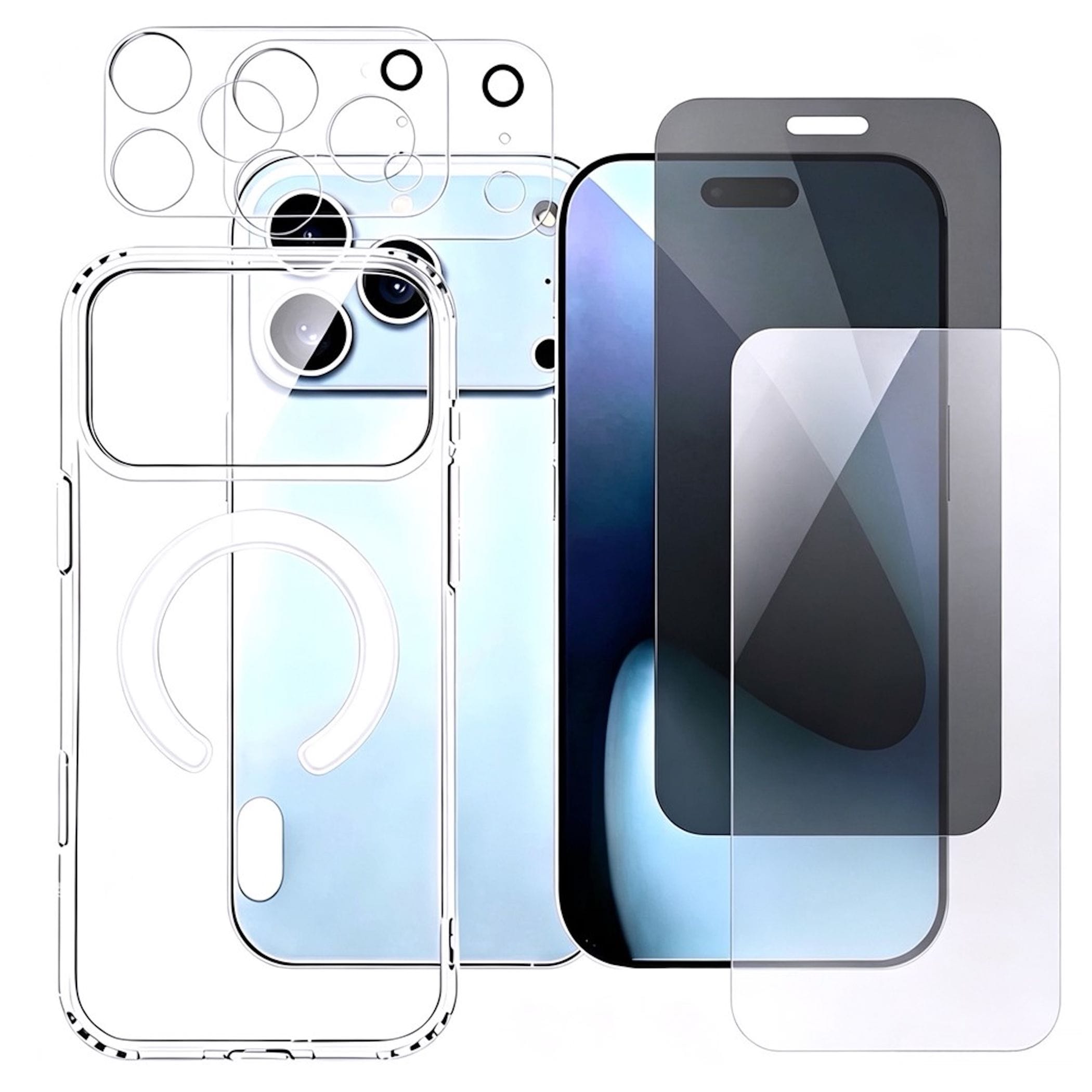 MagSafe H&uuml;lle + 2x Schutzglas + 2x Kameraschutz f&uuml;r Apple iPhone 18 Pro Pro Max - Bild 1