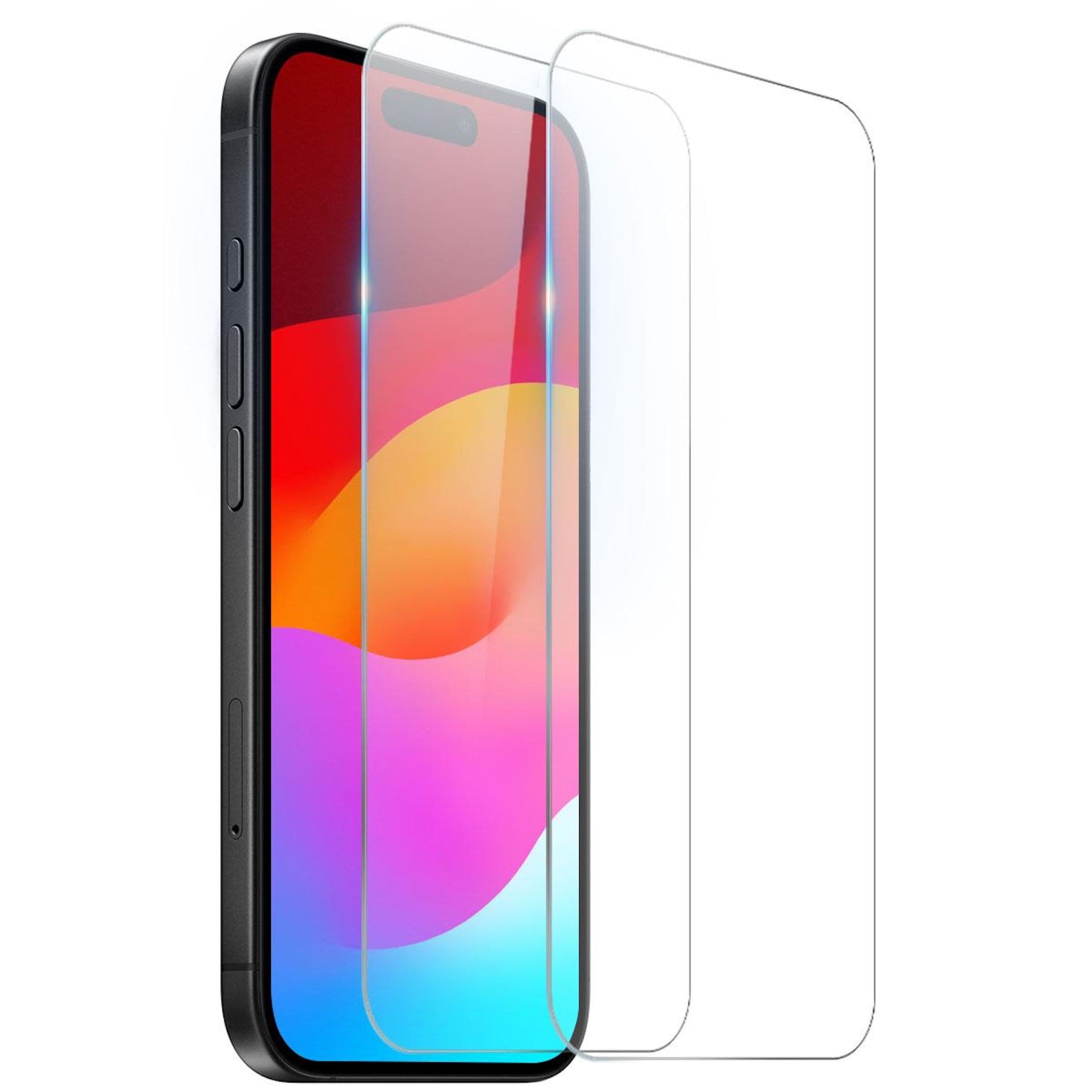 2x Schutzglas Displayschutz f&uuml;r Apple iPhone 18 Pro 9H Hartglas Bildschirm - Bild 1
