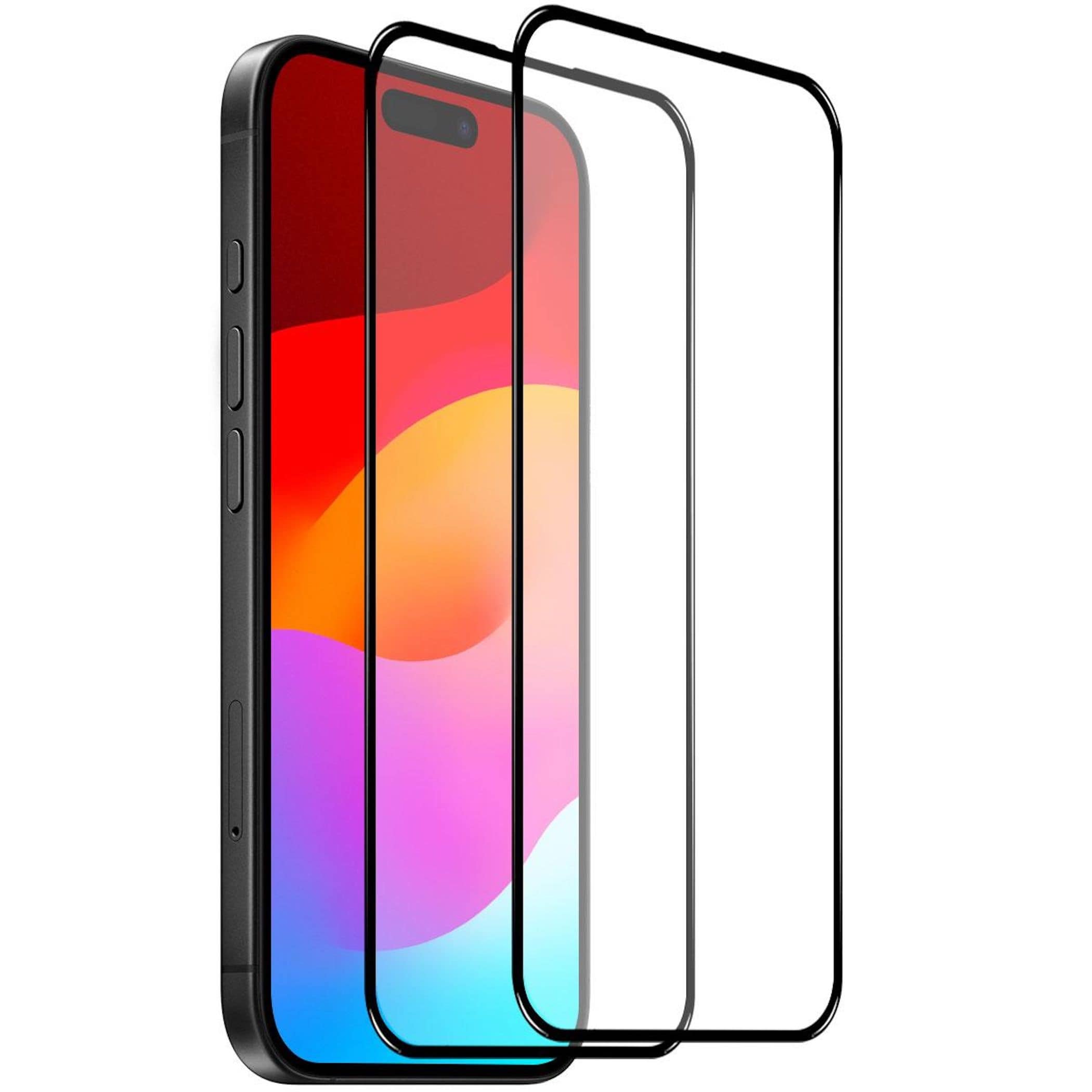 2x Full Cover Schutzglas f&uuml;r Apple iPhone 18 Pro Max Displayschutz 3D 9H Glas - Bild 1