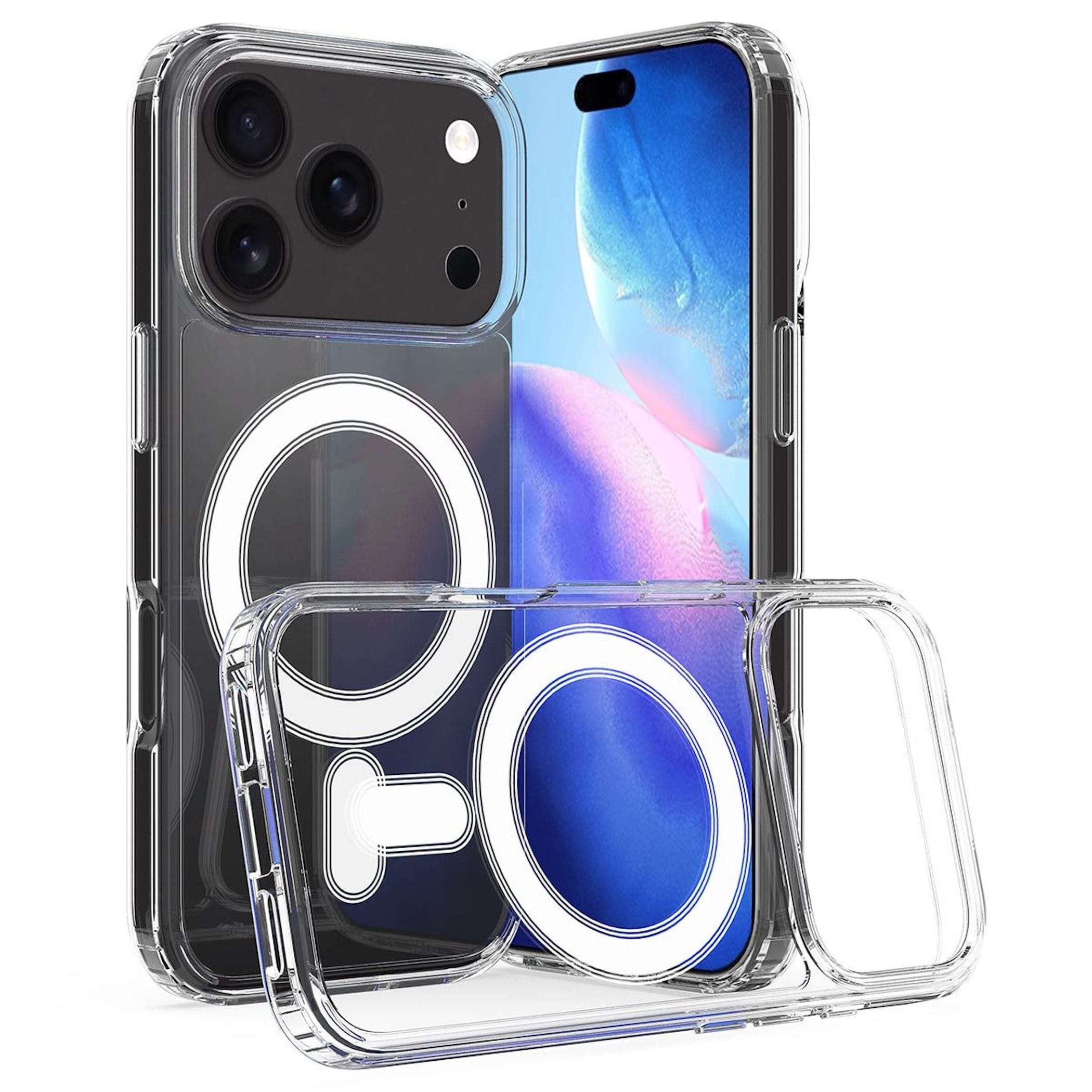 MagSafe TPU Handyh&uuml;lle f&uuml;r Apple iPhone 18 Pro Max Magnet Sto&szlig;schutz Transparent - Bild 1